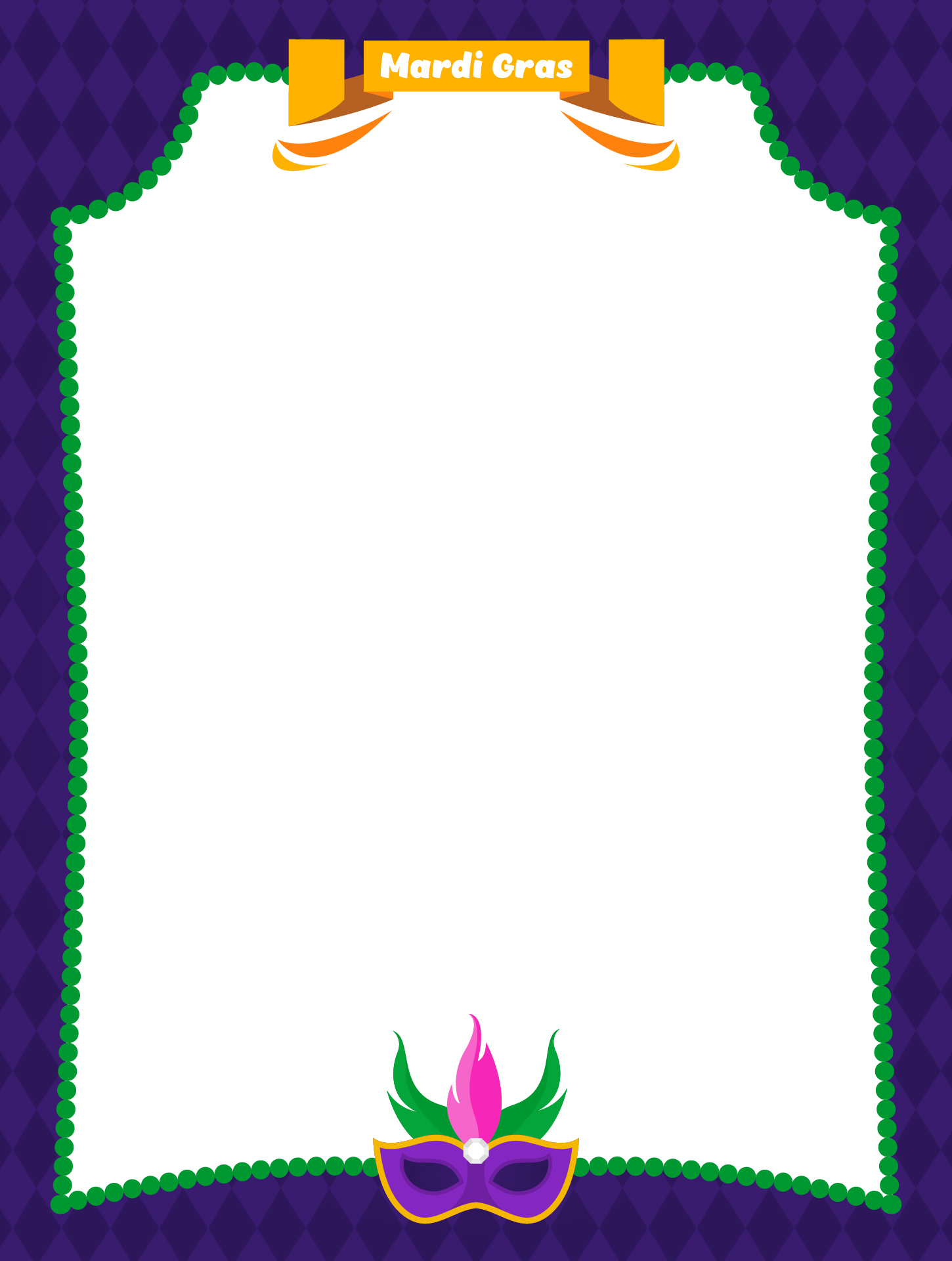 Printable Mardi Gras Mask Borders Printable Mardi Gras Mask Borders
