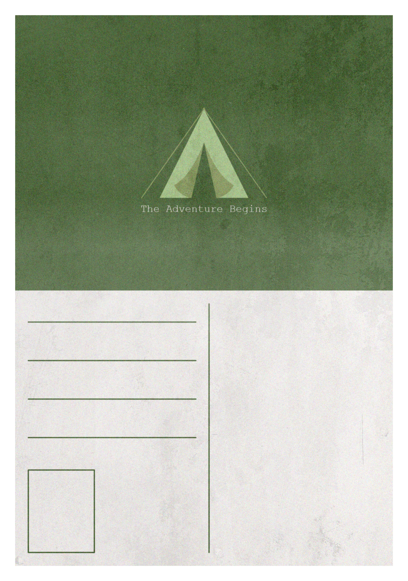 Printable Vintage Camping Postcards