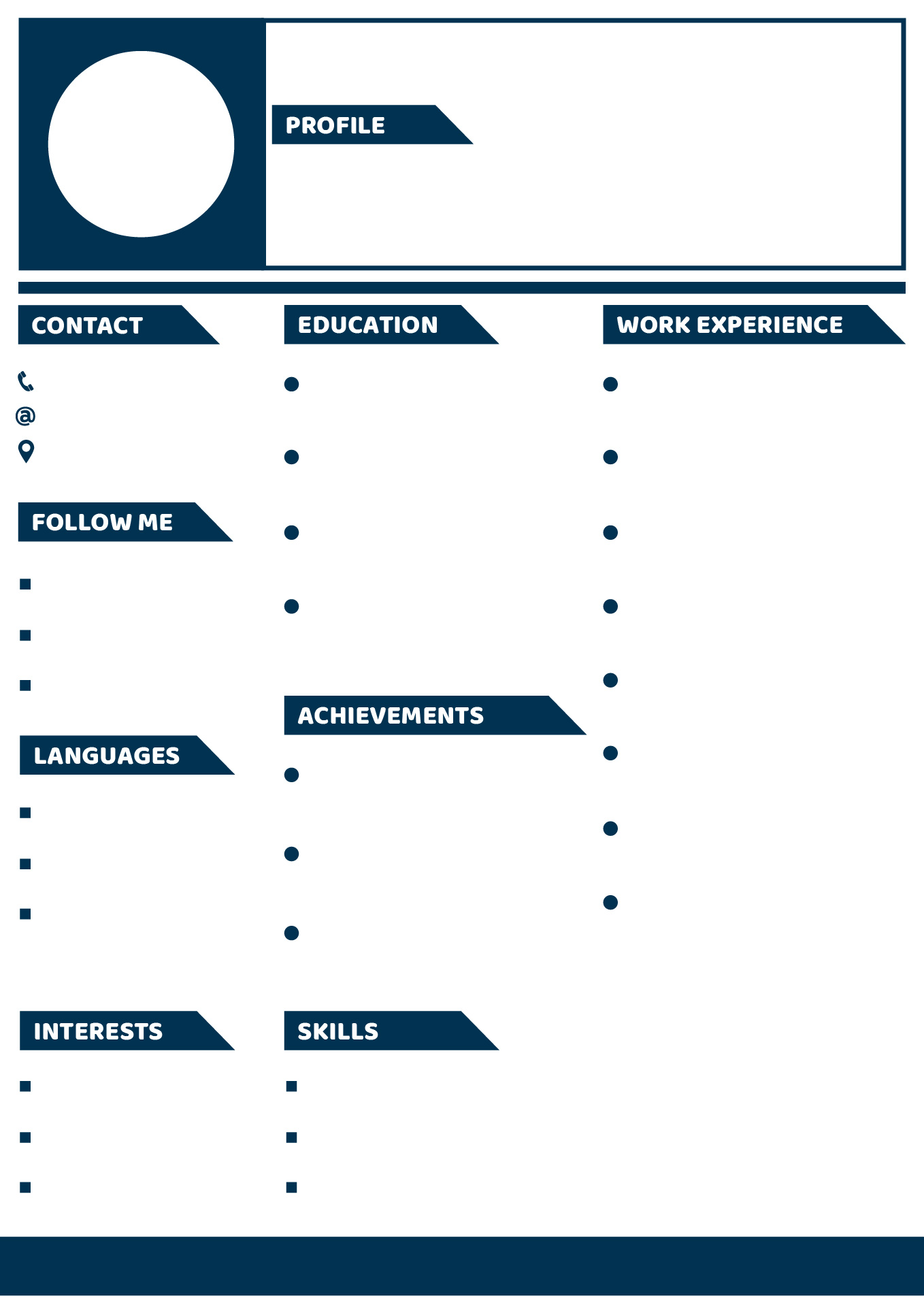 Professional CV Layouts for Executives