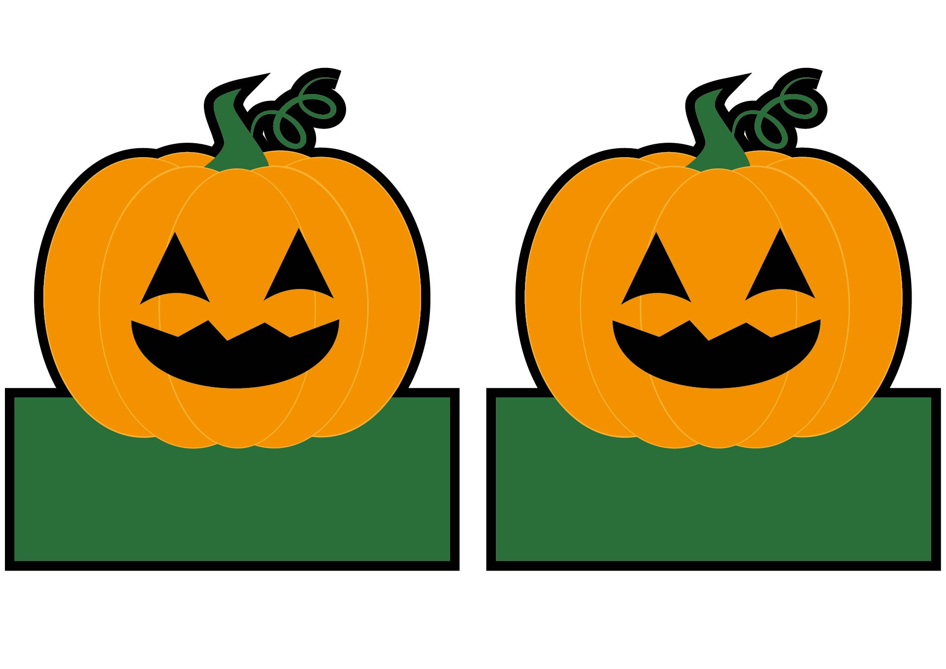 Pumpkin Name Tags for Halloween Parties Pumpkin Name Tags for Halloween Parties