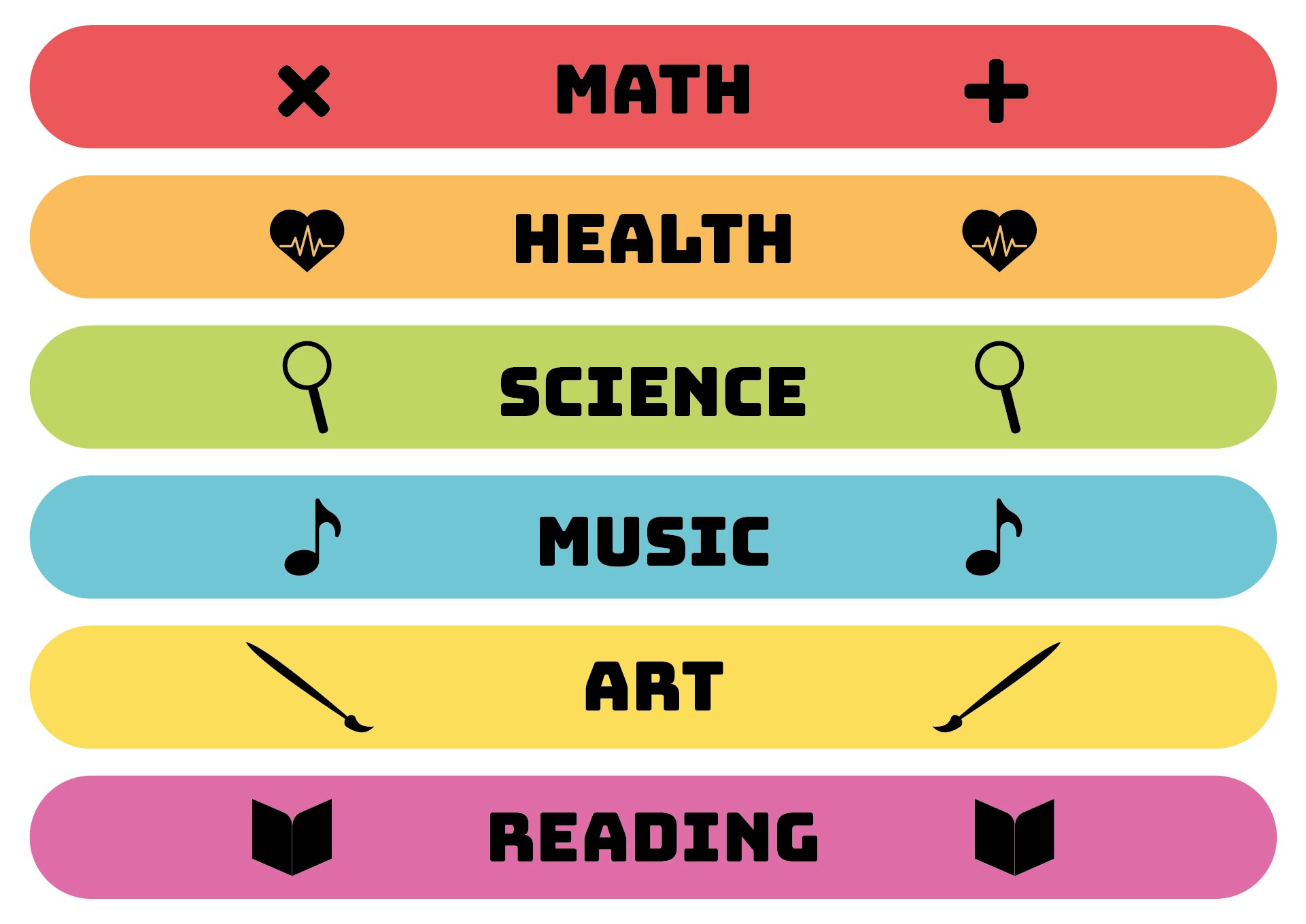 School Subject Stickers Printable for Folders School Subject Stickers Printable for Folders