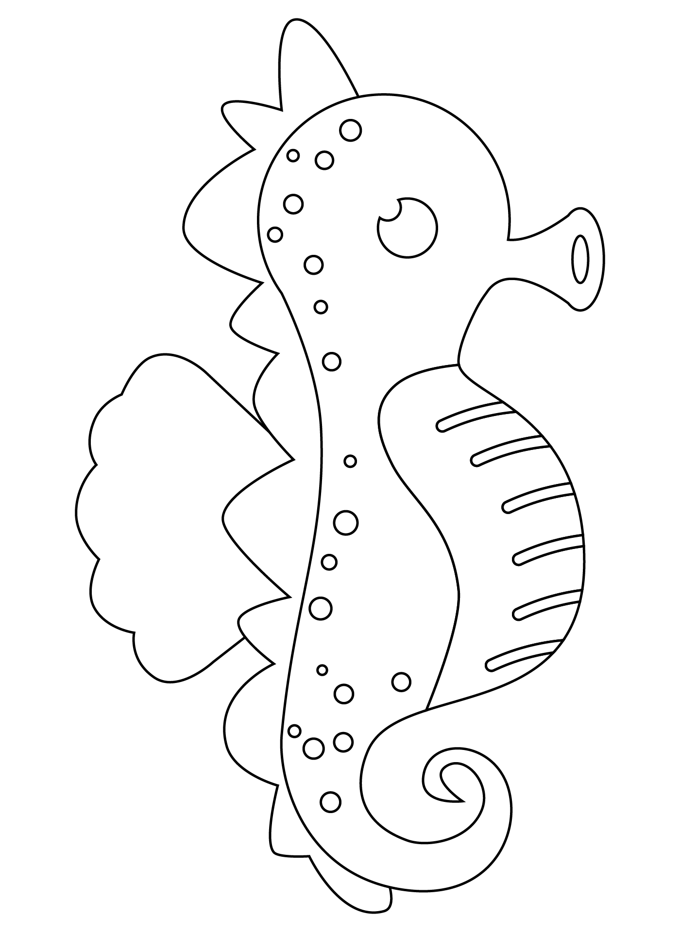 Seahorse pattern stencil printable Seahorse pattern stencil printable