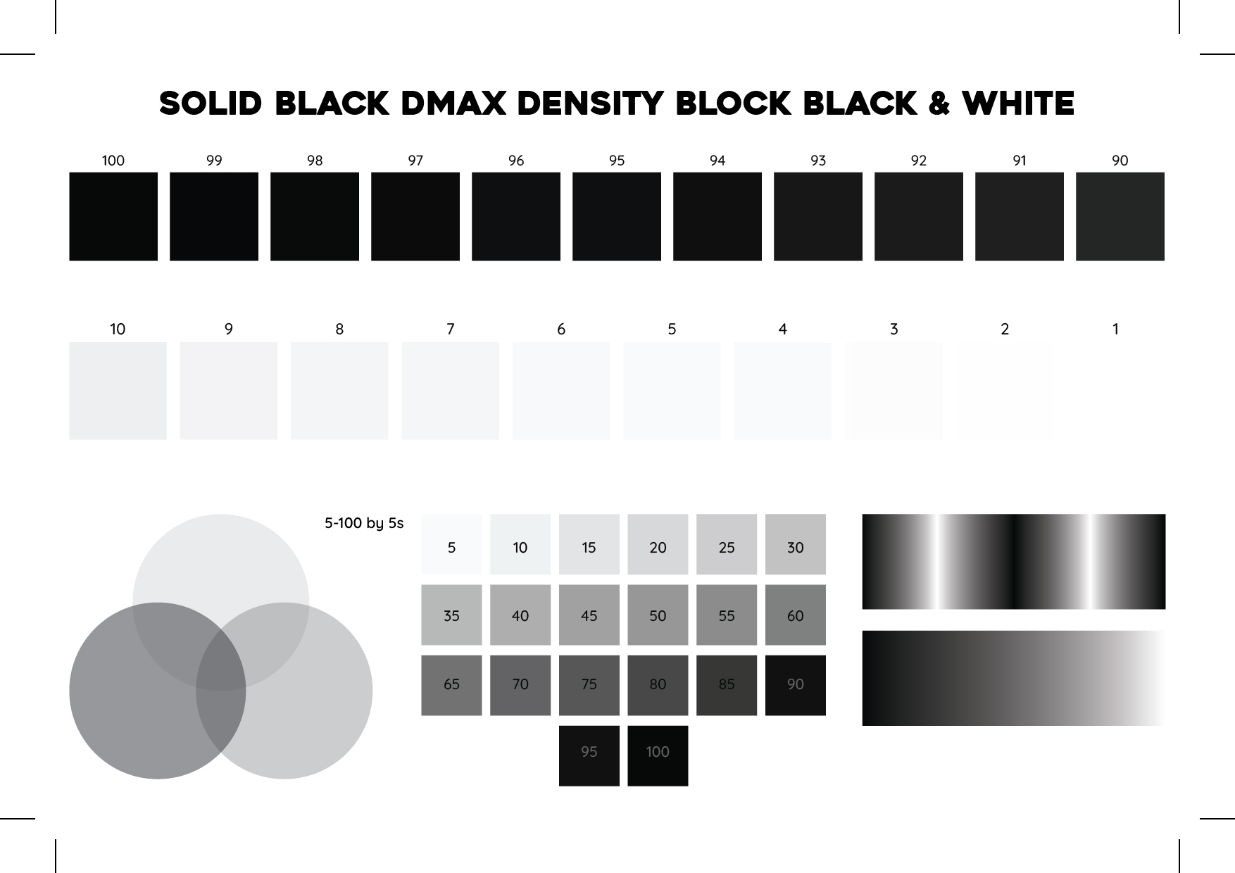 Solid Black Dmax Density Block