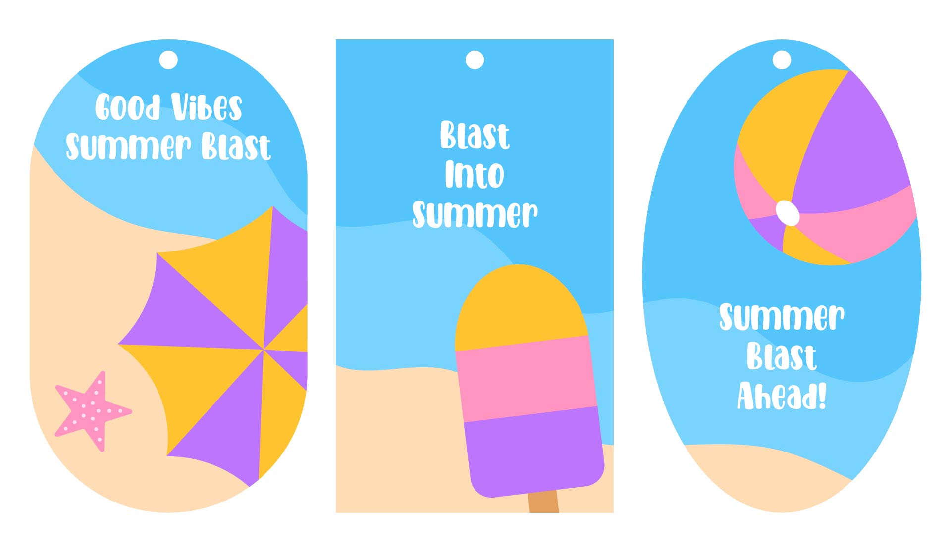 Summer Blast Tag Designs