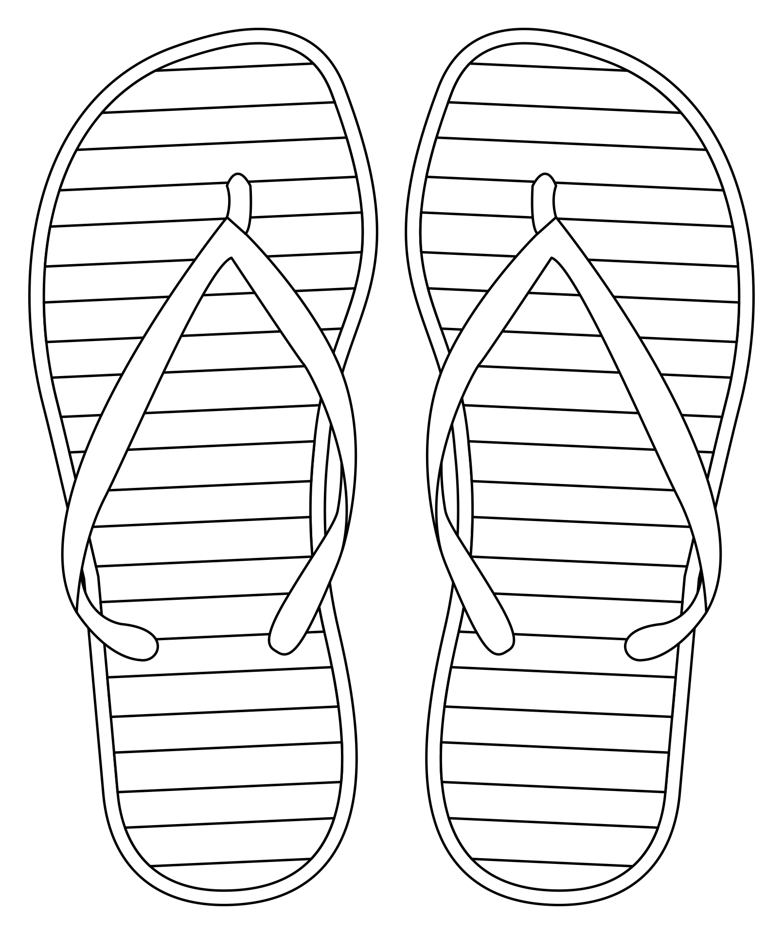 Summer Flip Flop Printable Patterns