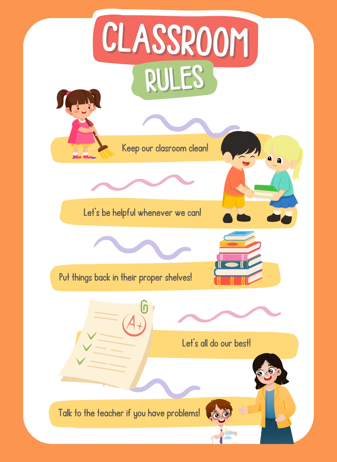 Teacher Classroom Rules Poster Printables Teacher Classroom Rules Poster Printables