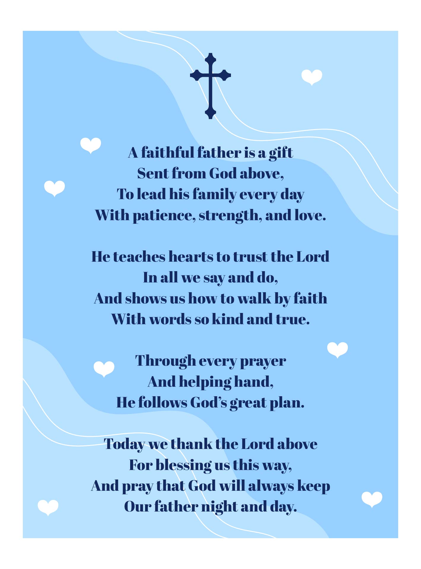 Religious Fathers Day Poems