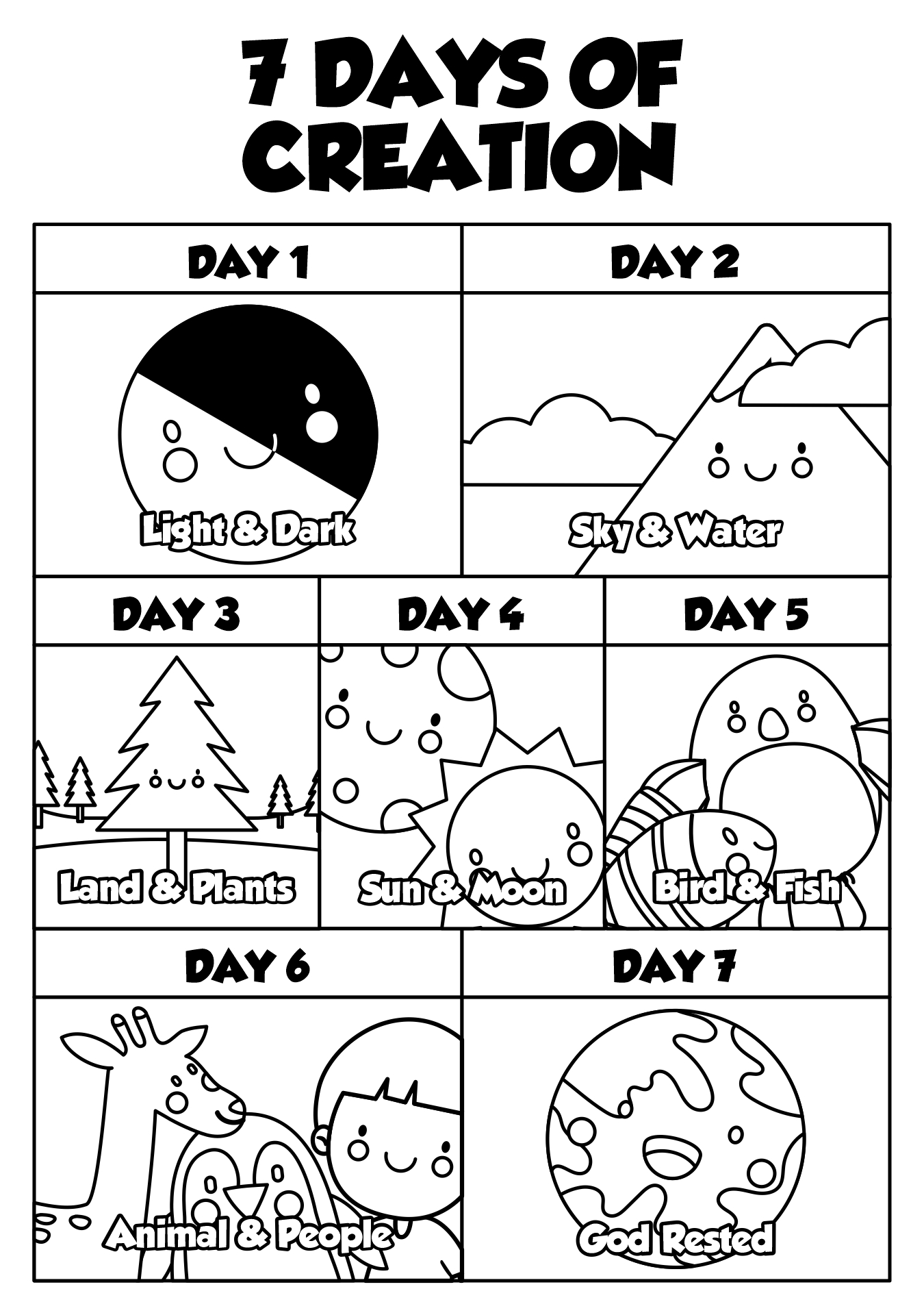 7 Days of Creation Activity Booklet 7 Days of Creation Activity Booklet