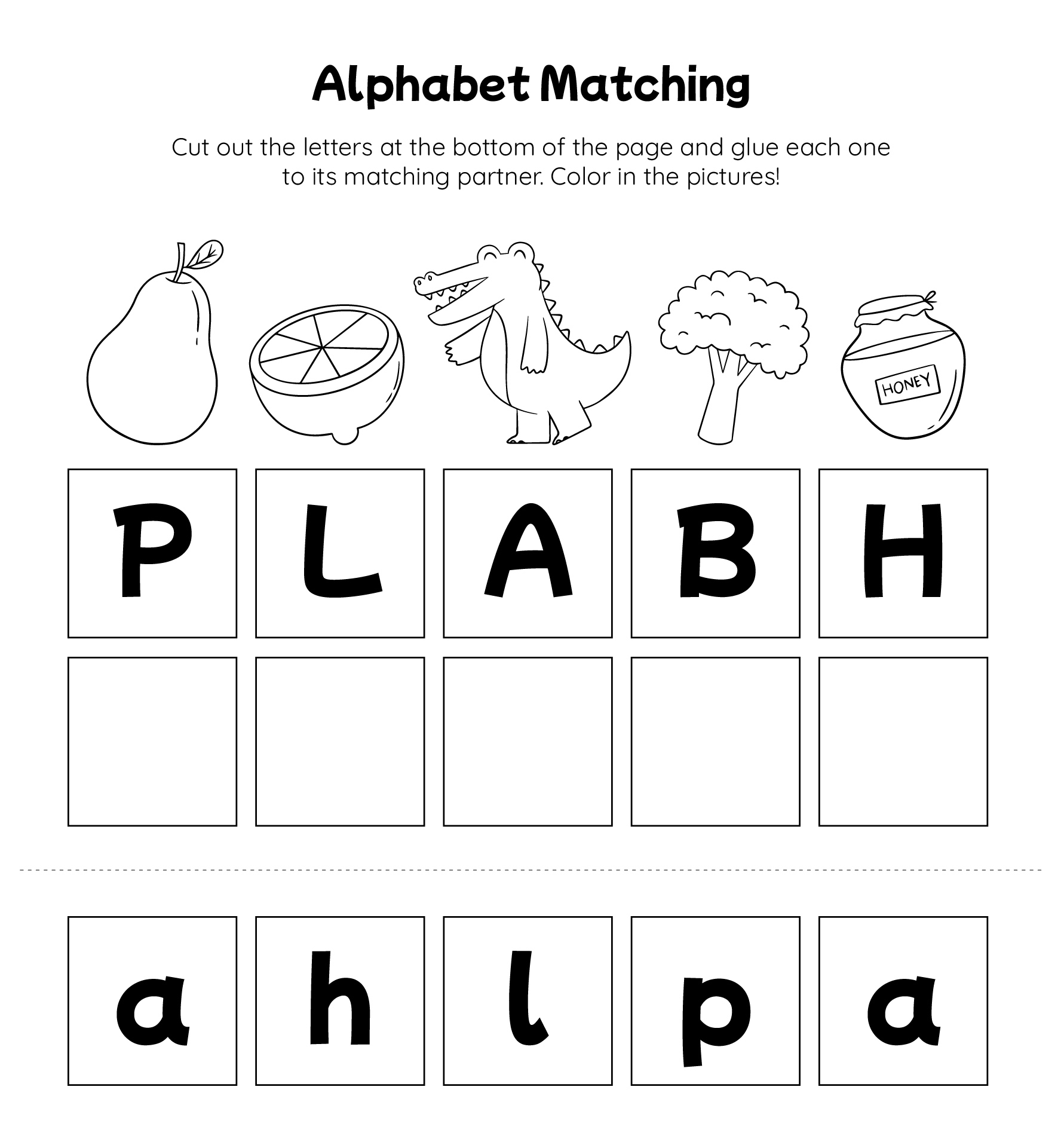 Alphabet Practice Worksheets for Preschool