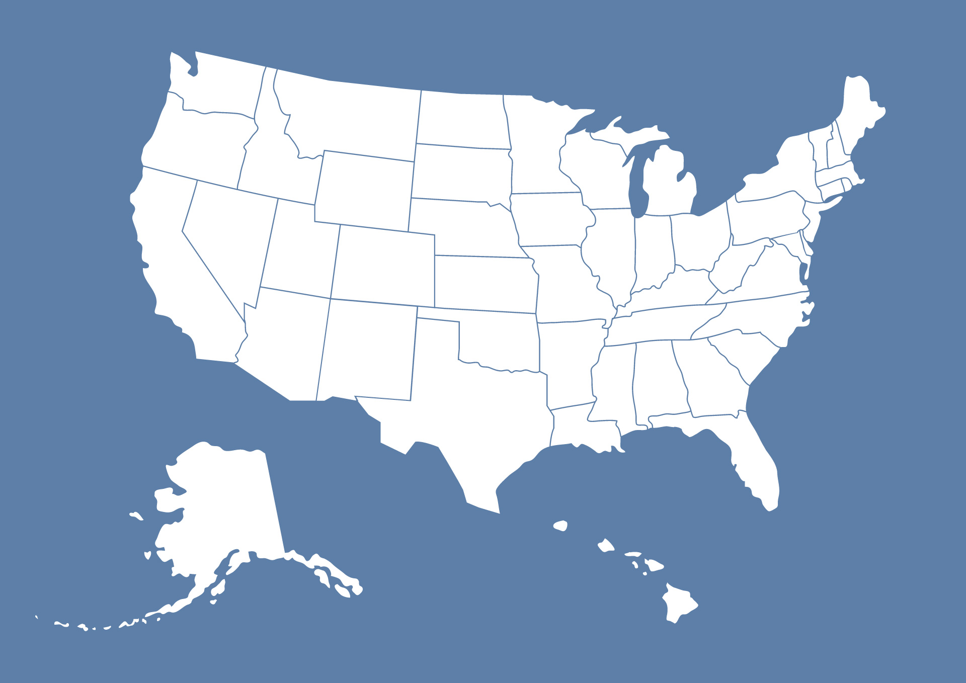 American States Boundaries Printable Maps