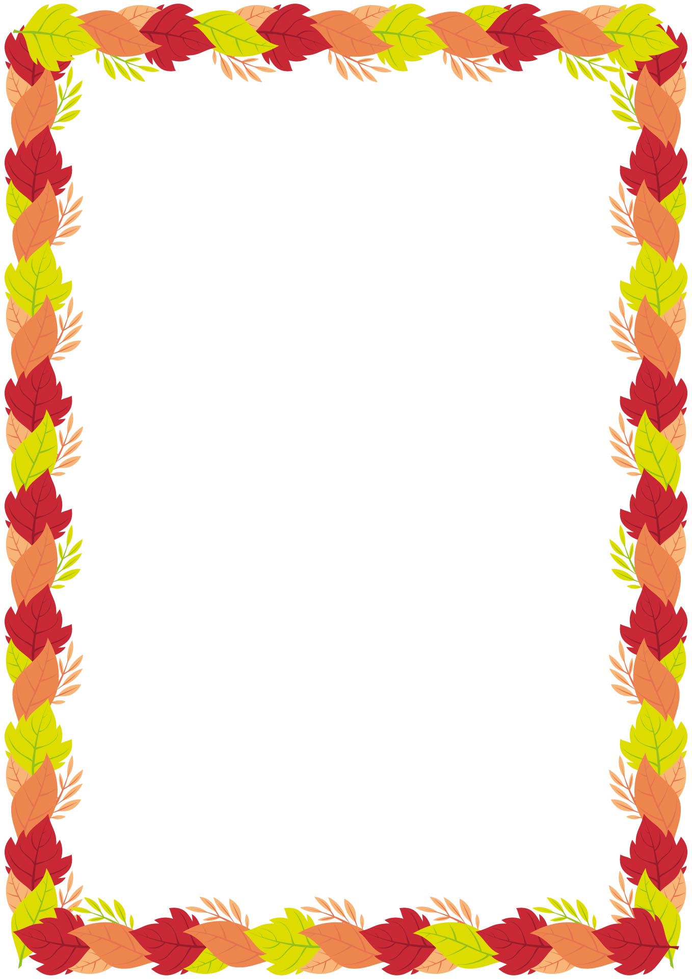 Autumn Leaves Border Clip Art Autumn Leaves Border Clip Art