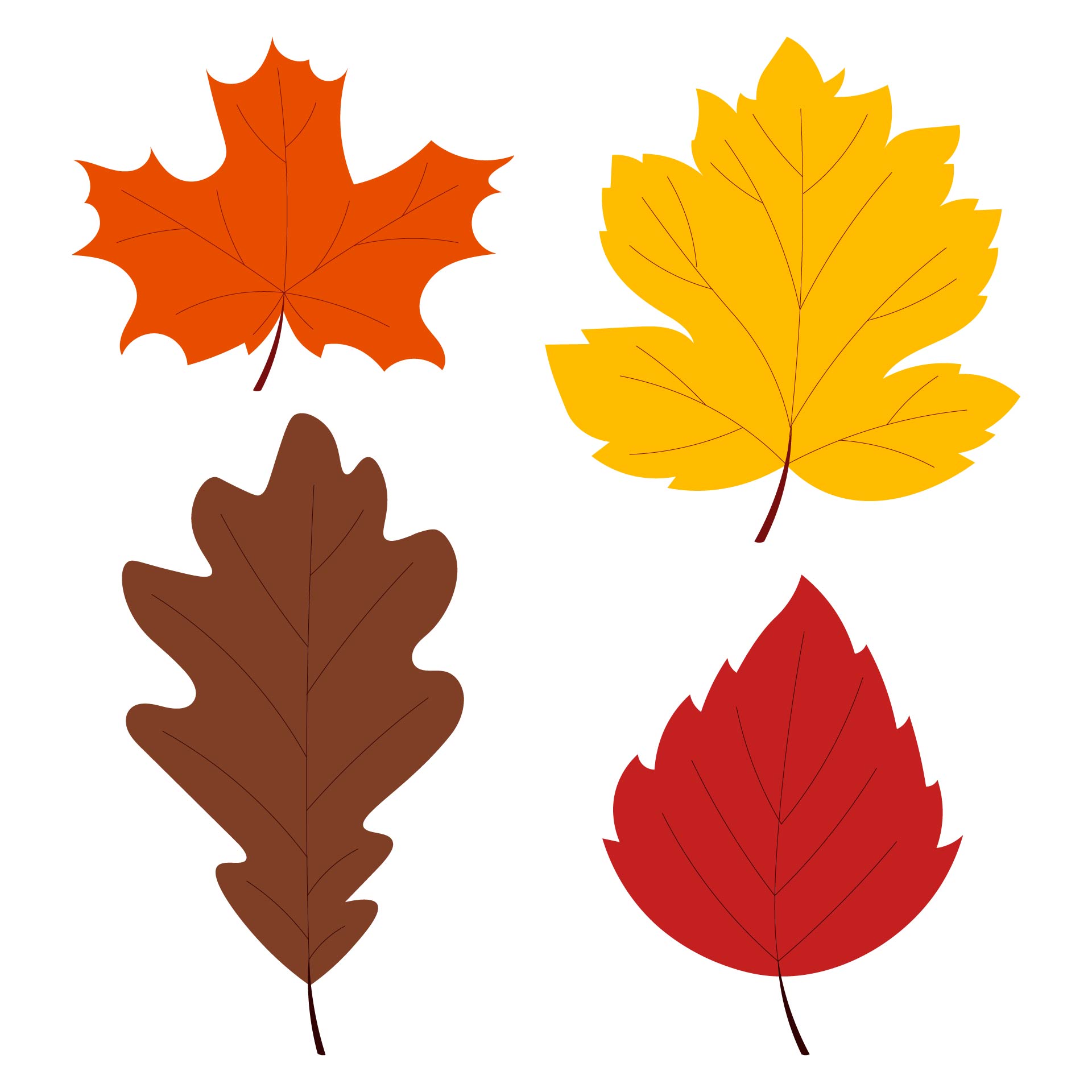 Autumn Leaves Table Accents Printable