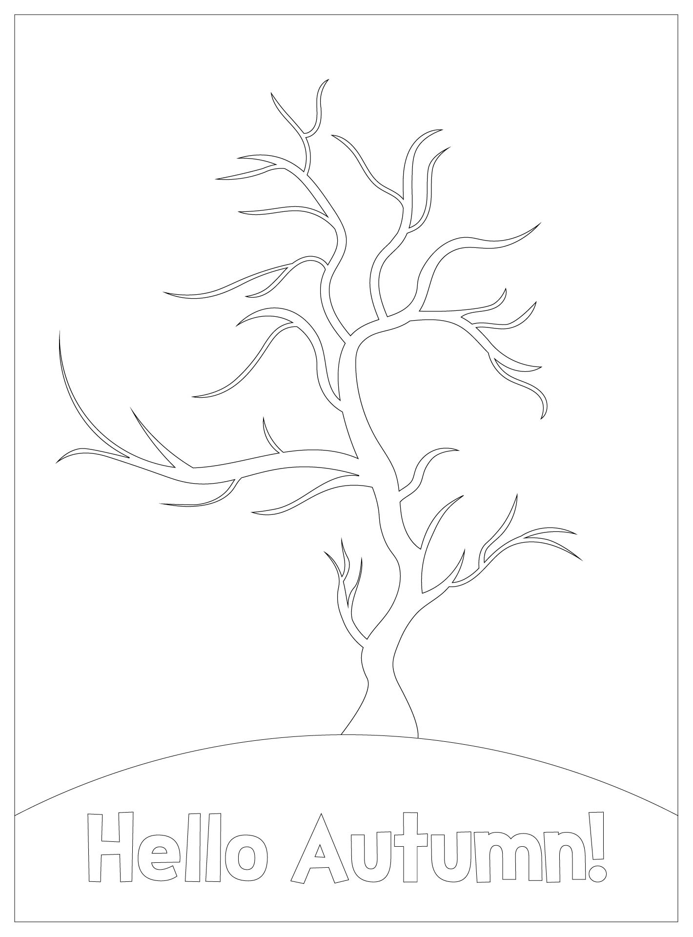 Autumn Printable Tree Craft