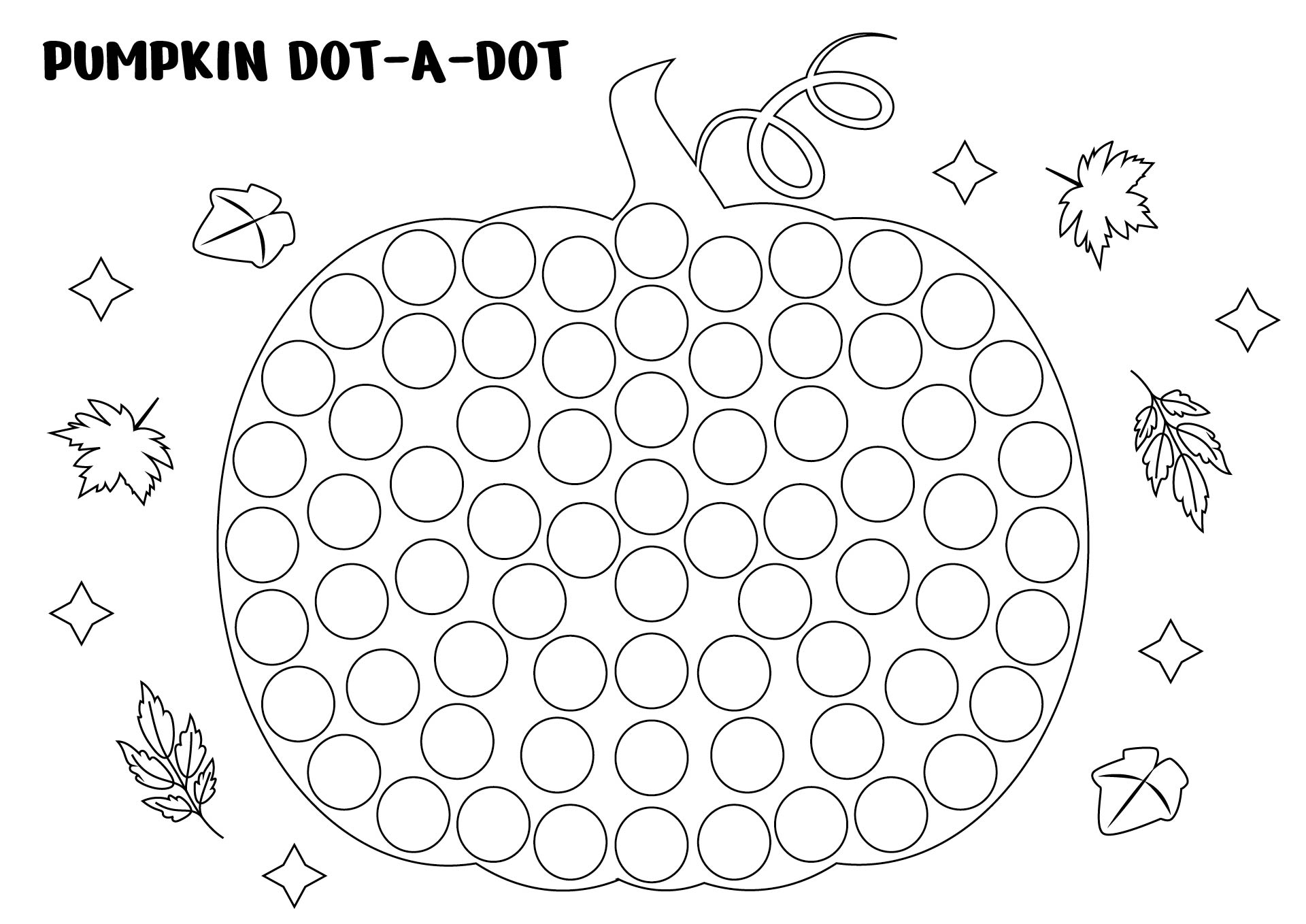 Autumn Pumpkin Activity Pages