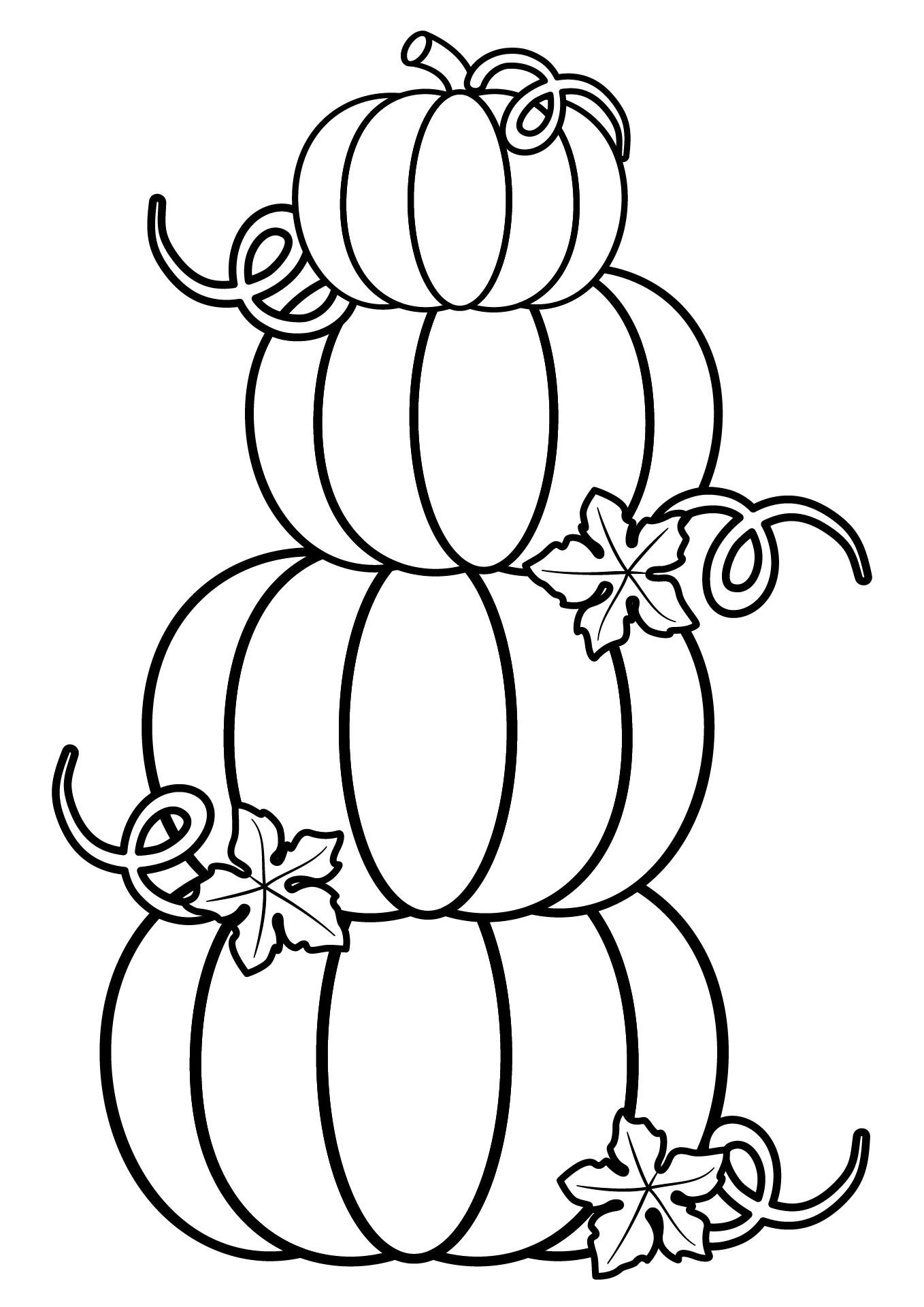 Autumn Pumpkin Patch Coloring Sheets