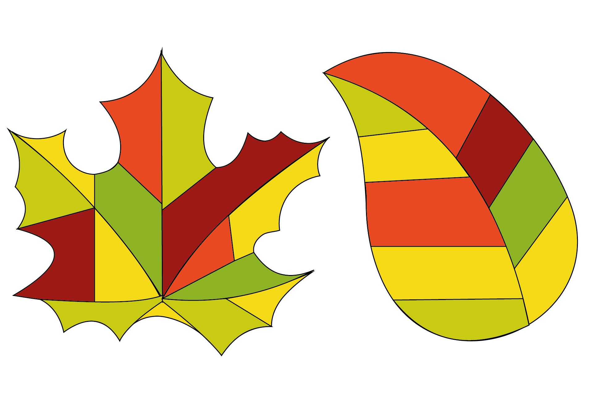 Autumn Suncatcher Stained Glass Patterns Printable Autumn Suncatcher Stained Glass Patterns Printable