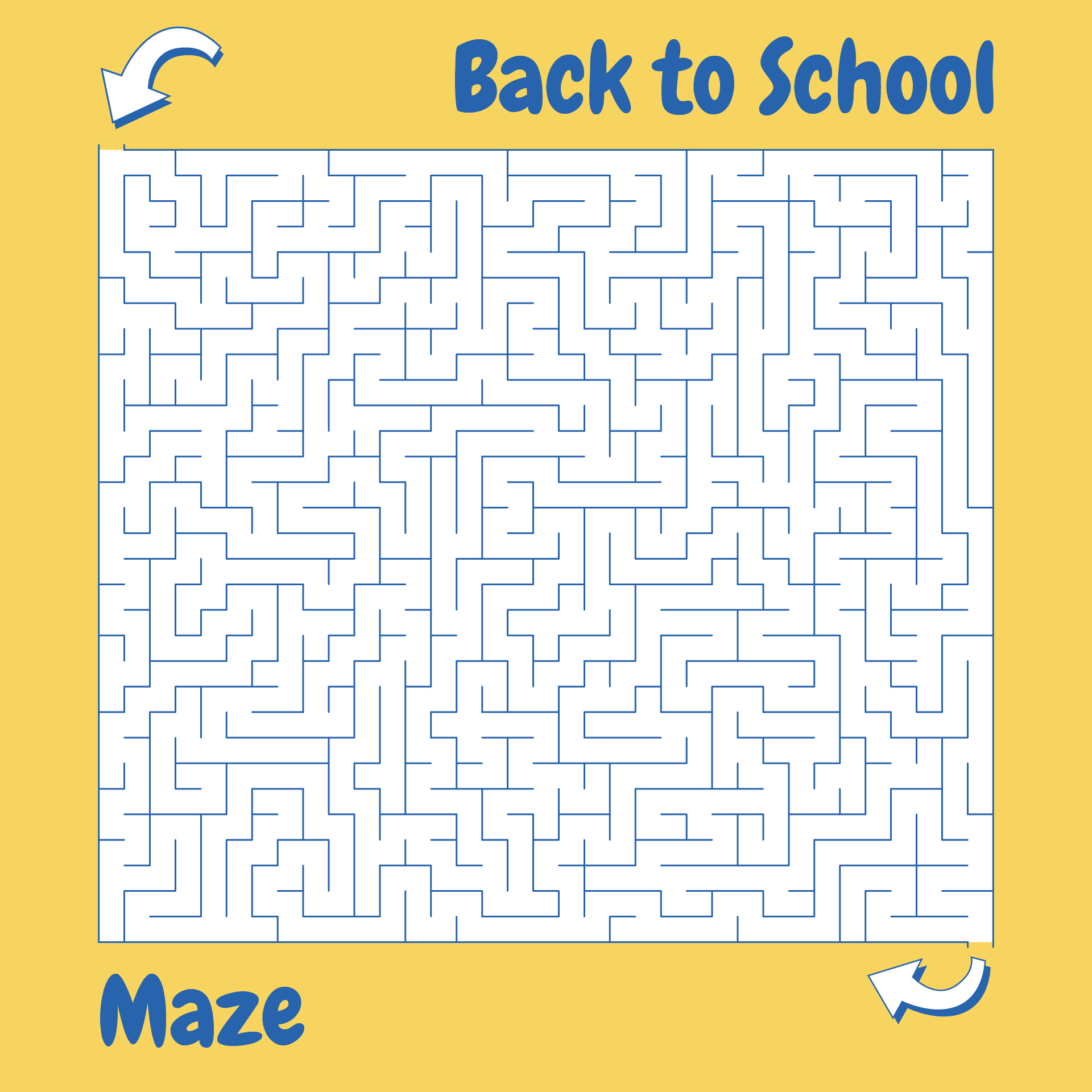 Back to School Maze Puzzles Printable Back to School Maze Puzzles Printable