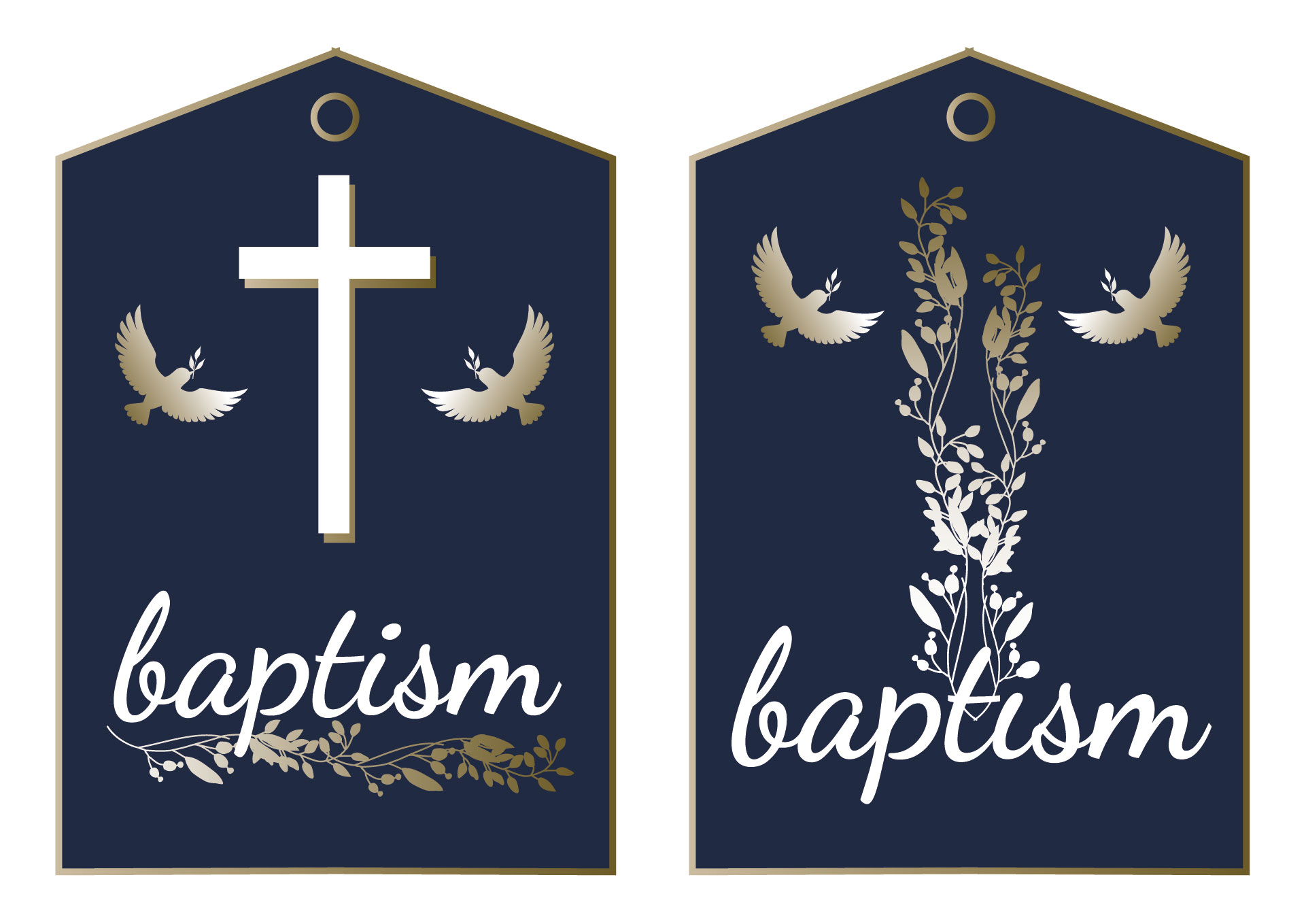 Baptism Favor Tags Printable with Dove Baptism Favor Tags Printable with Dove