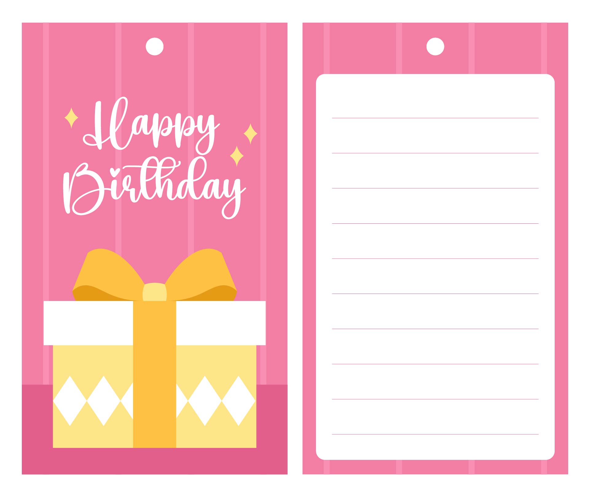 Birthday Gift Tags Ready-to-Print and Personalize Birthday Gift Tags Ready-to-Print and Personalize