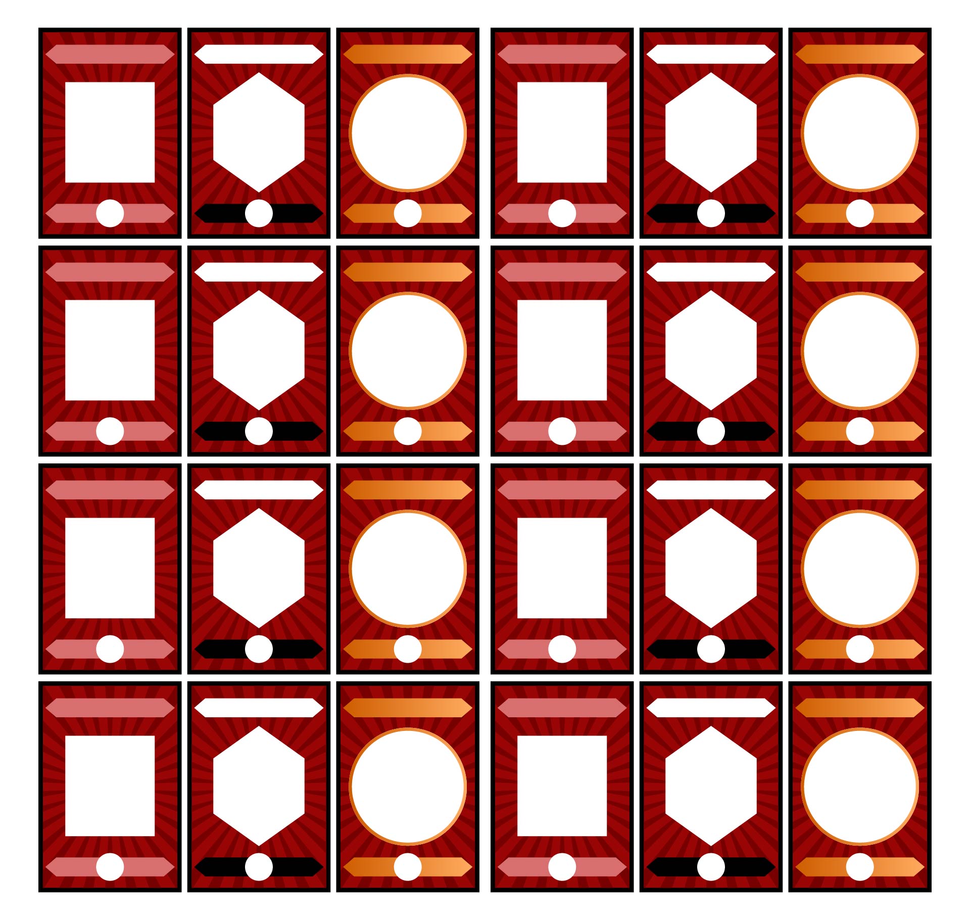 Blank Cards for Card Games Blank Cards for Card Games