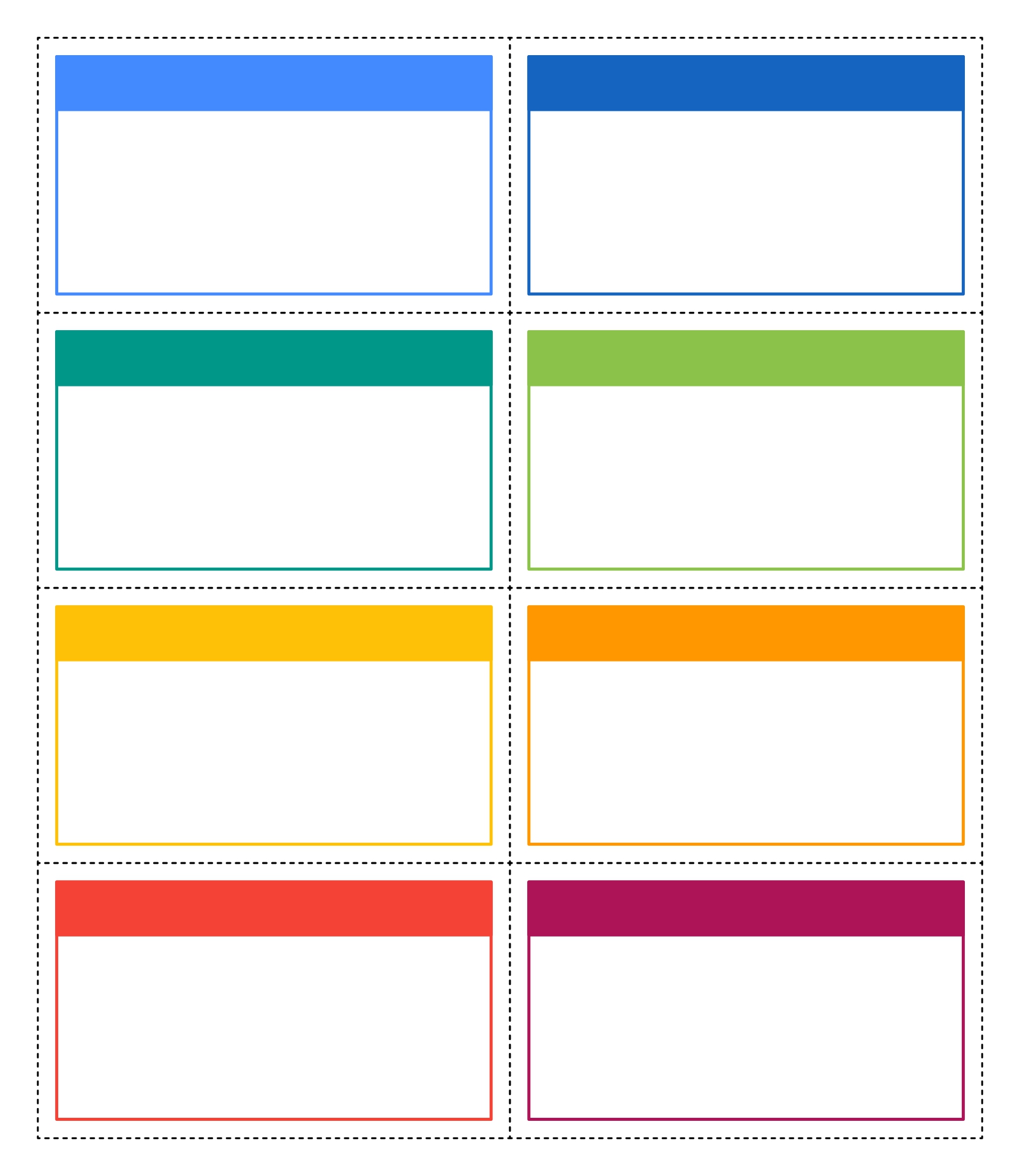Blank Flash Cards for Learning Blank Flash Cards for Learning