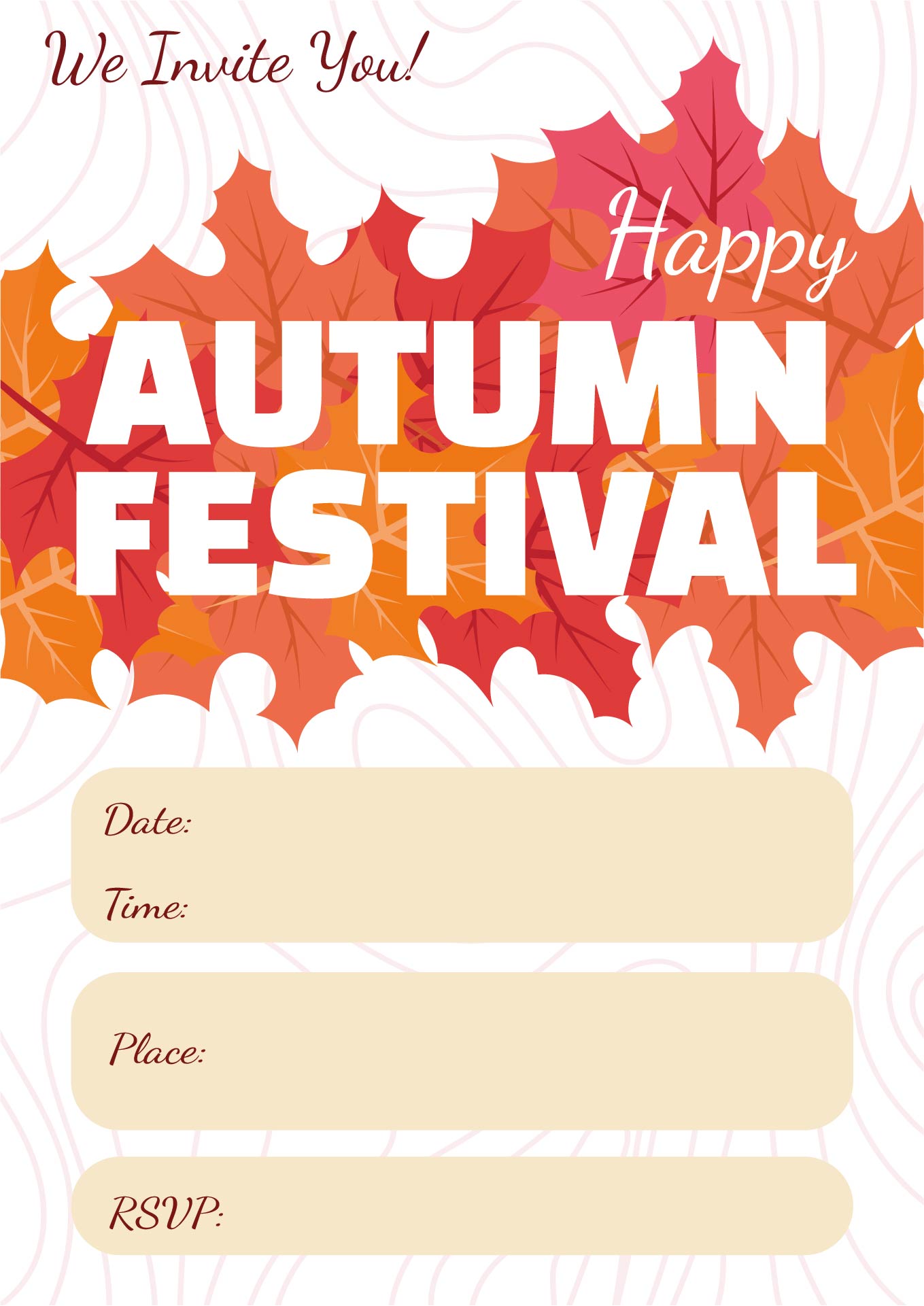Fall Festival Flyer Printable