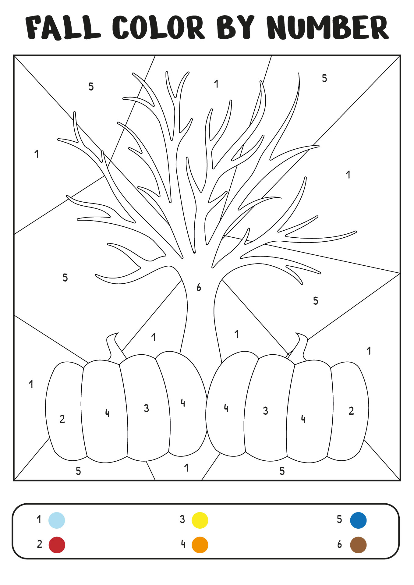 Fall Festivities Color by Number Coloring Books