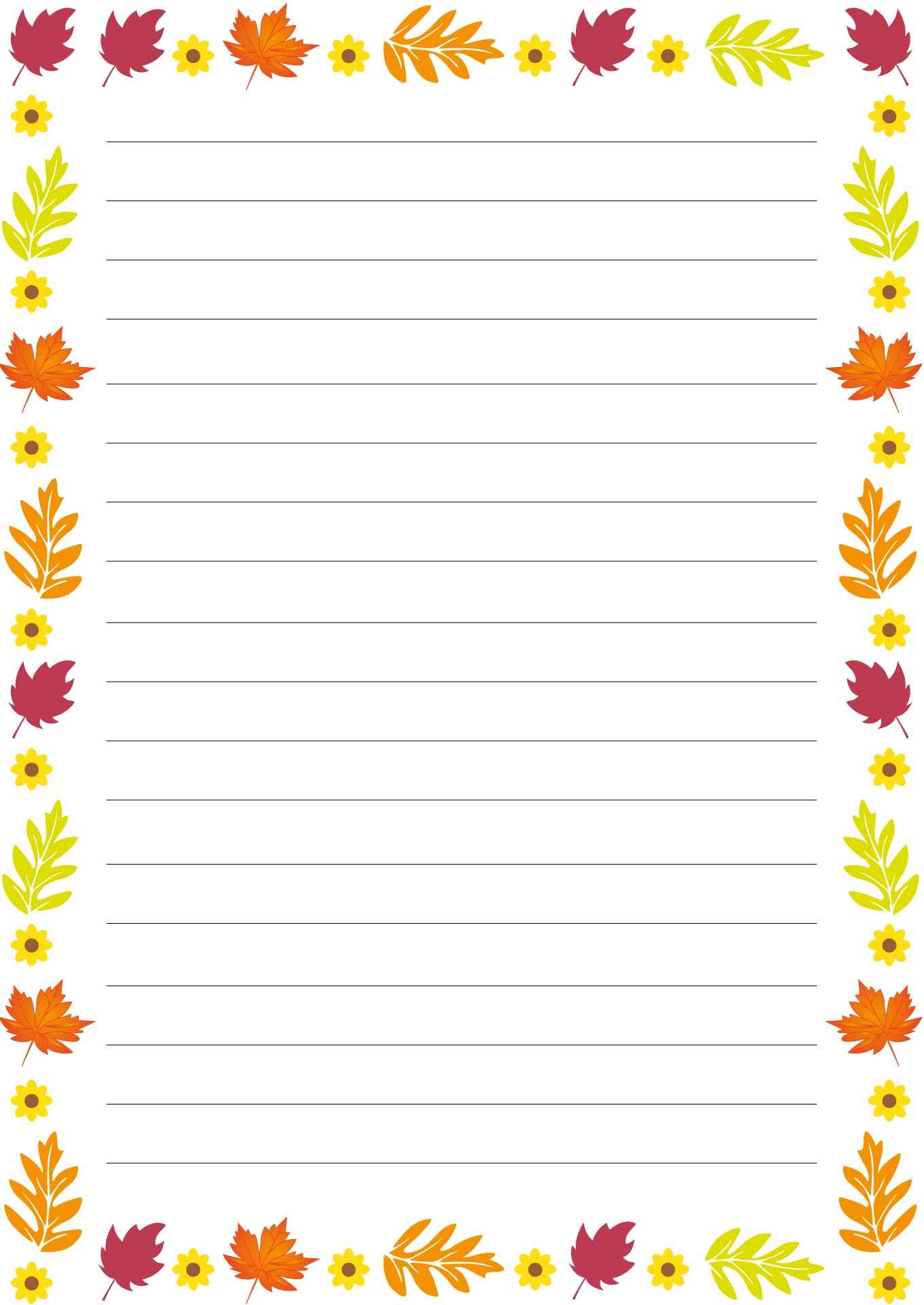 Fall Leaf Borders for Word Documents Fall Leaf Borders for Word Documents