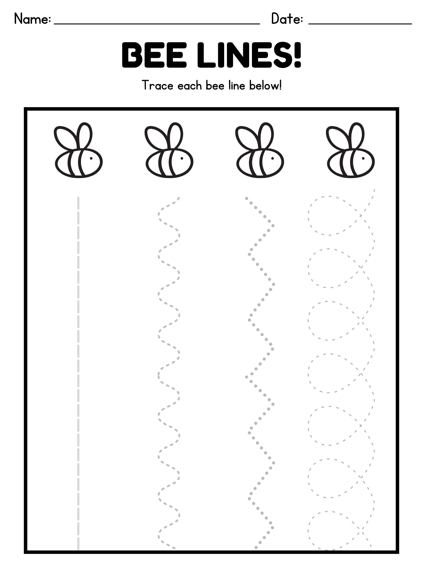 First Week of Kindergarten Printable Activities
