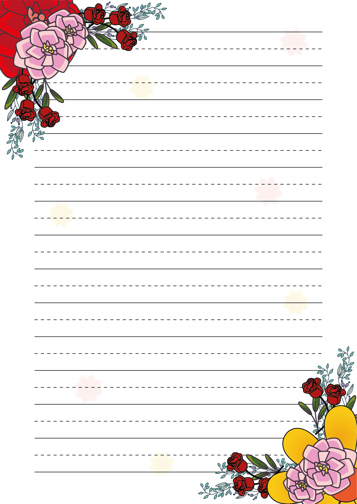 Floral Printable Letter Writing Paper