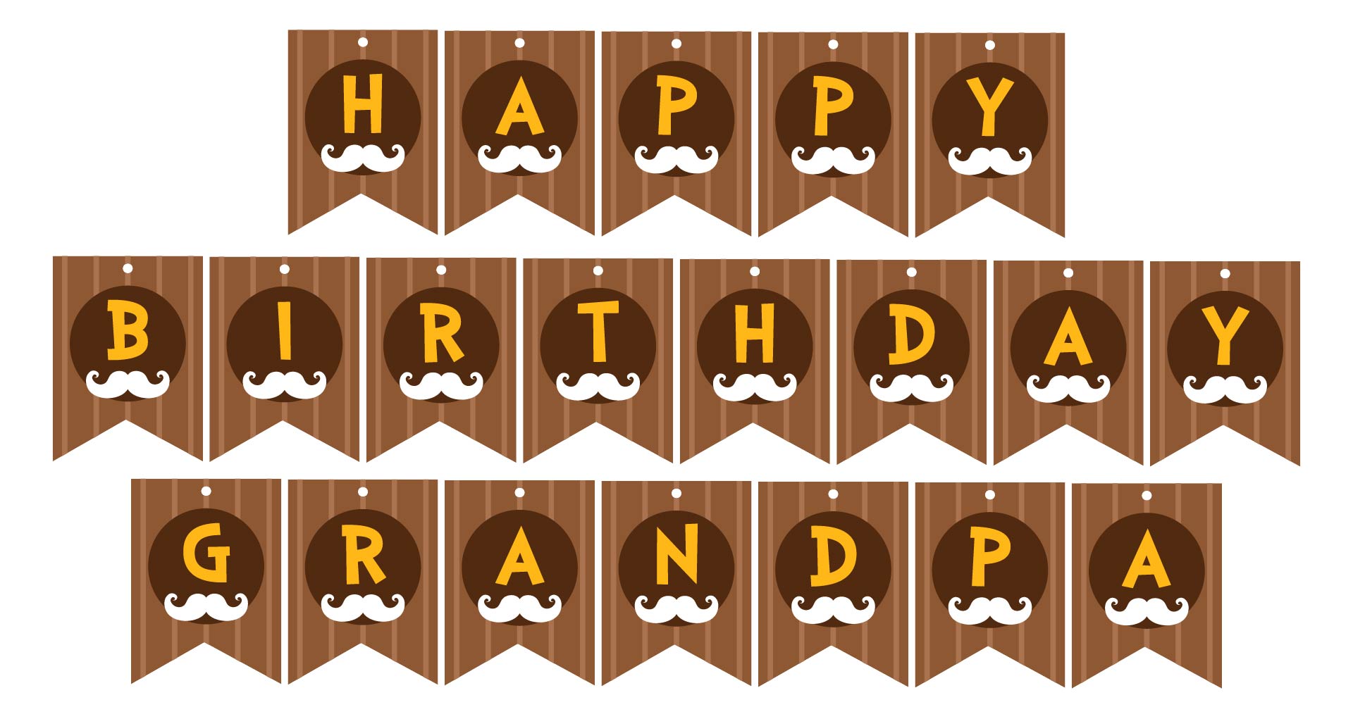 Happy Birthday Grandpa Banner Printable Happy Birthday Grandpa Banner Printable