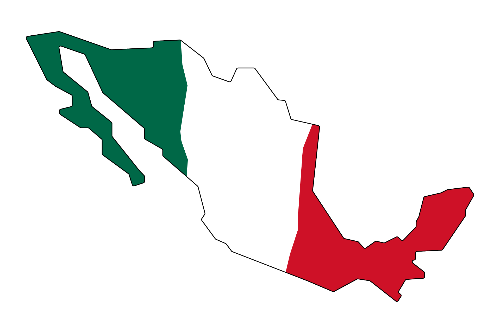 Mexico Map Blank Outline Mexico Map Blank Outline
