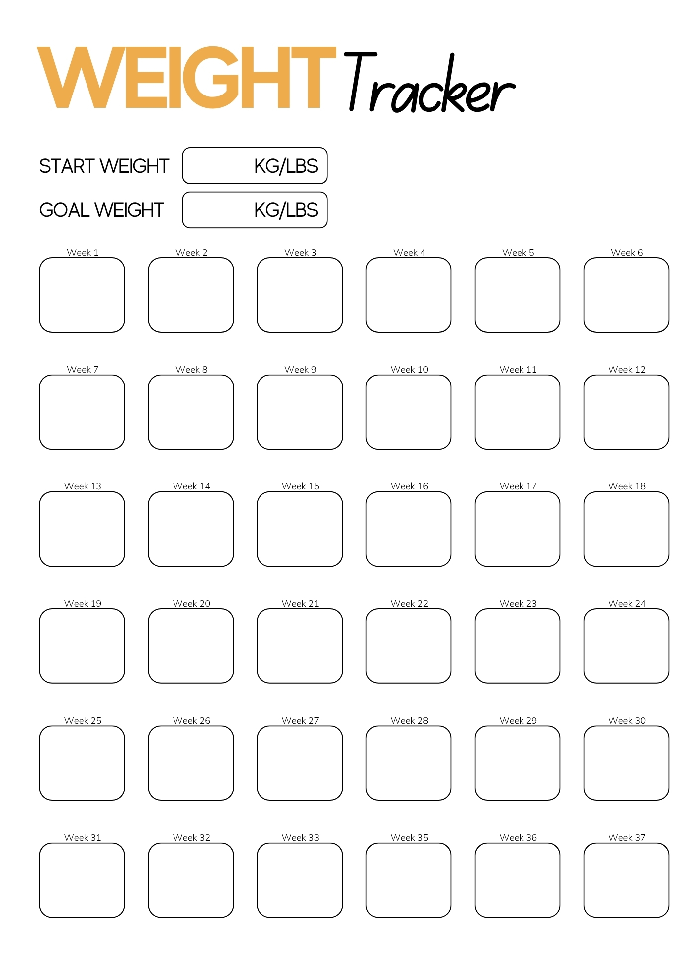 Personal Weight Loss Journey Calendar Personal Weight Loss Journey Calendar