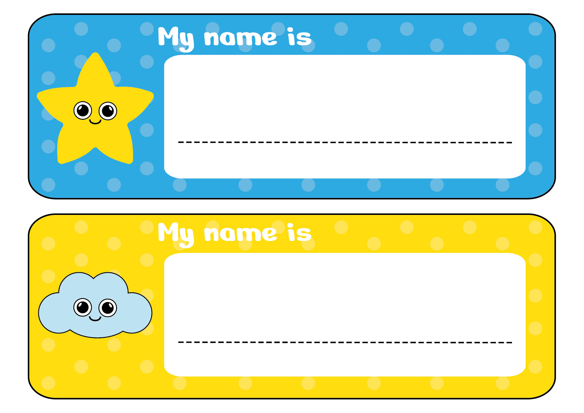 Preschool Name Tag Stickers Printable Preschool Name Tag Stickers Printable