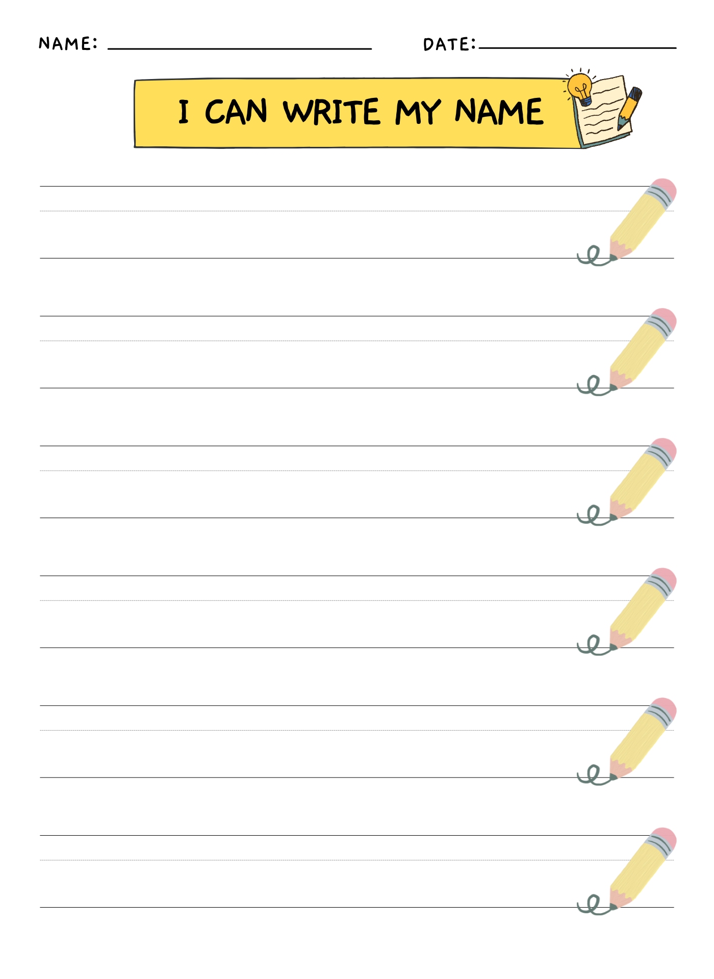 Preschool Name Tracing Printable Activities Preschool Name Tracing Printable Activities