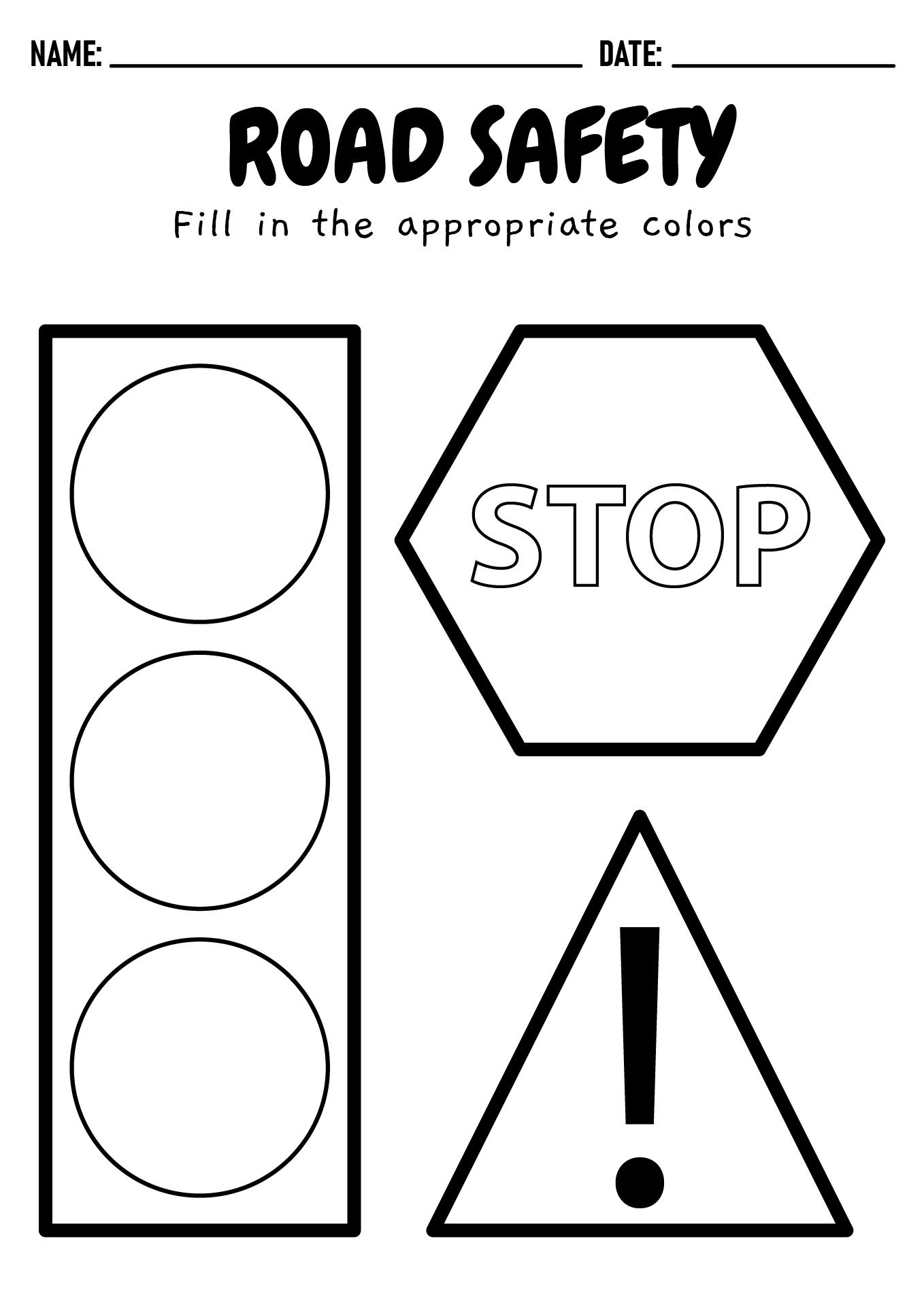 Preschool Safety Rules Printables
