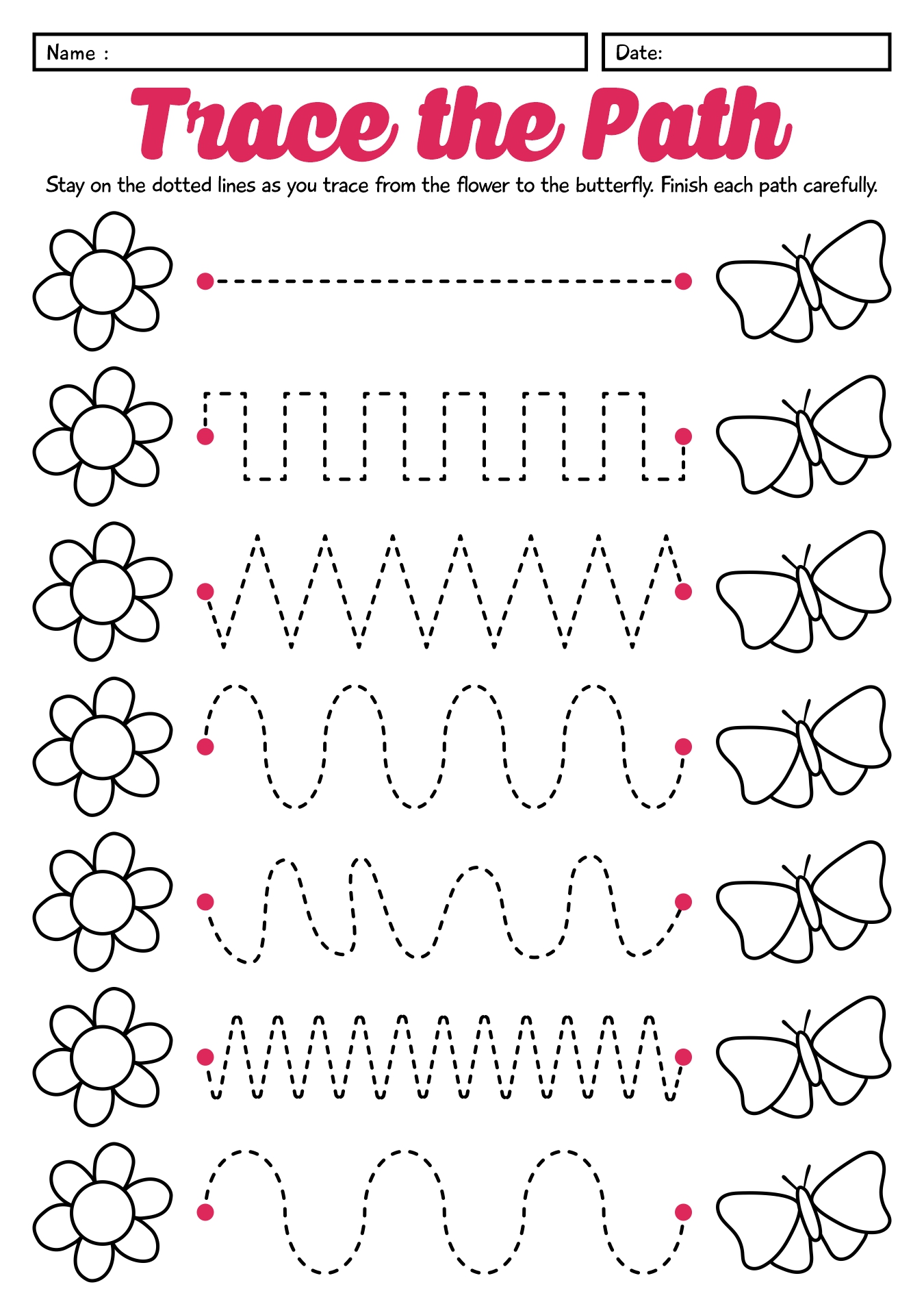 Preschool Tracing Lines Worksheets Preschool Tracing Lines Worksheets