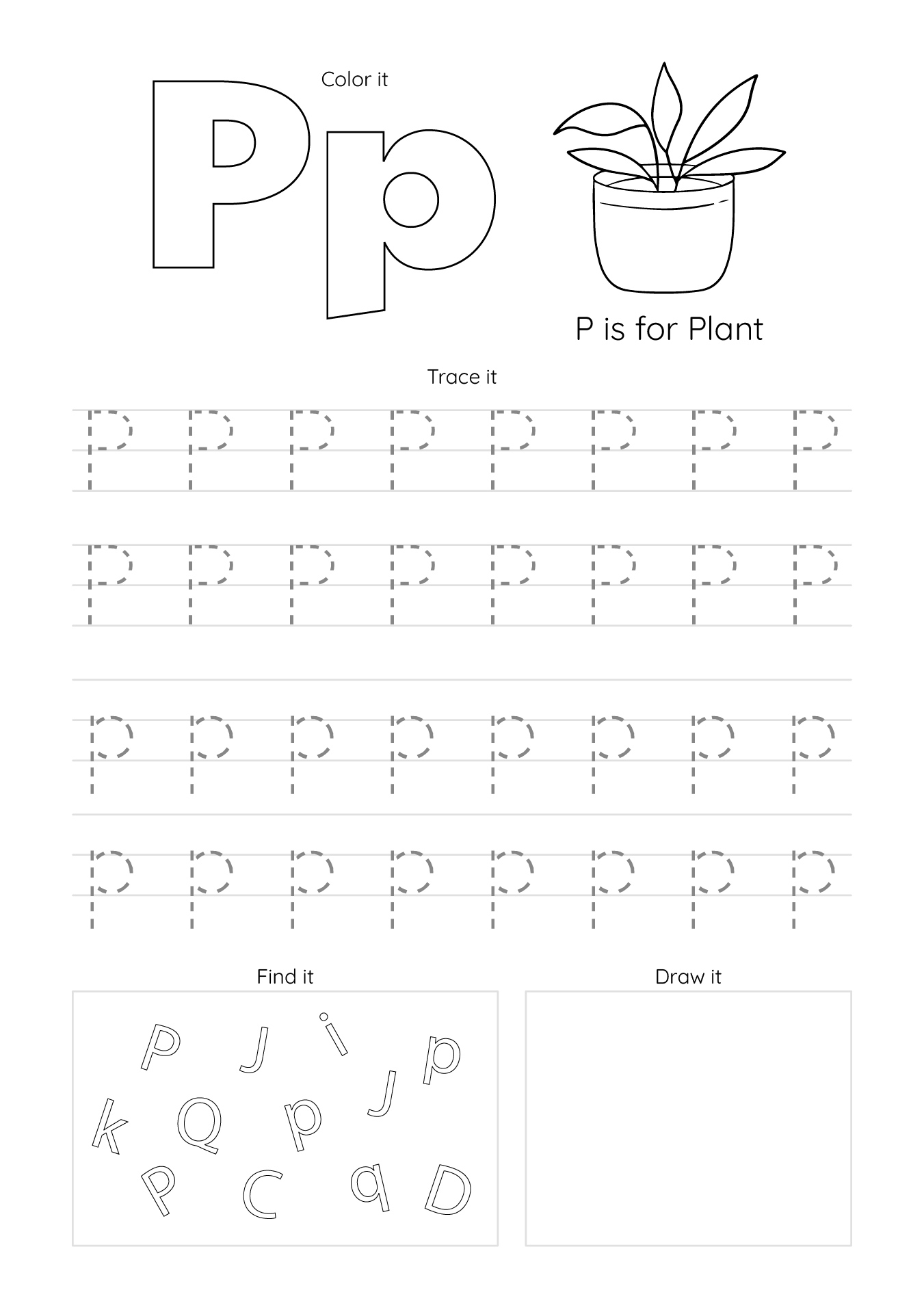 Printable Alphabet Activities for Preschool