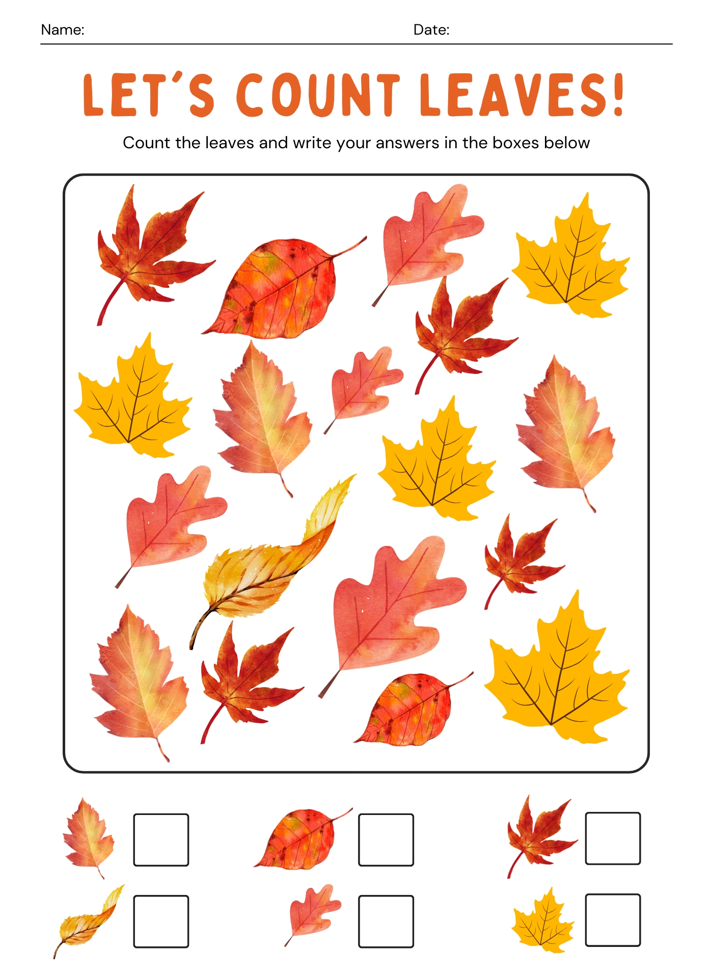 Printable Autumn Leaf Page Borders Printable Autumn Leaf Page Borders