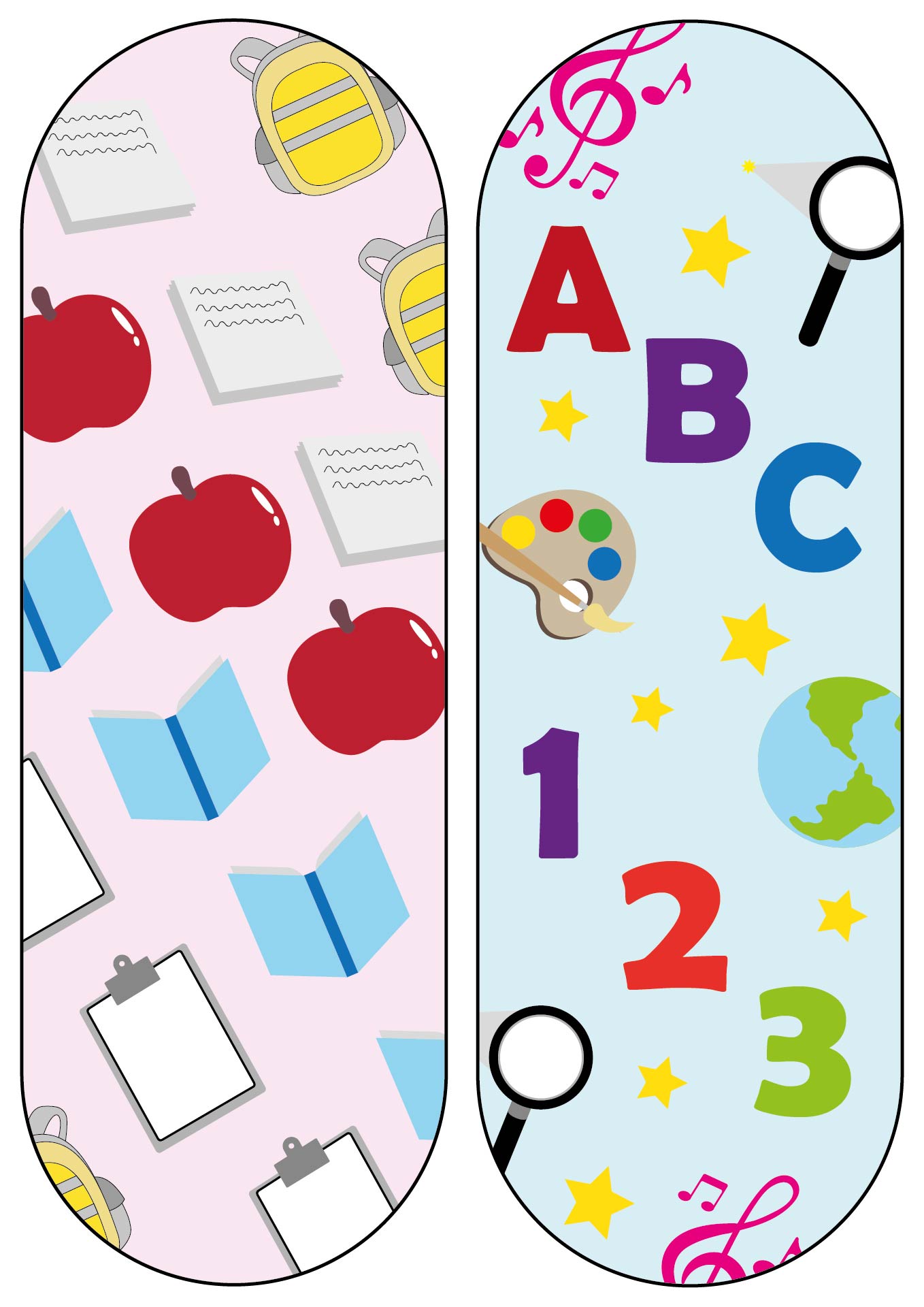 Printable Back to School Bookmarks for Kids