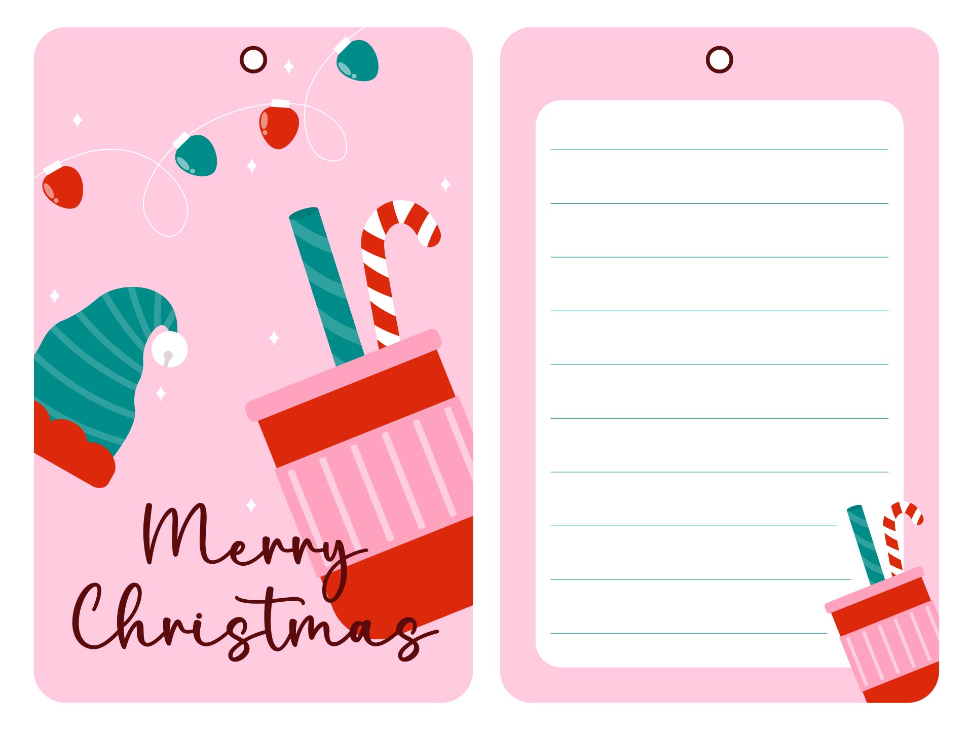 Printable Christmas Gift Tags for Handwritten Notes Printable Christmas Gift Tags for Handwritten Notes