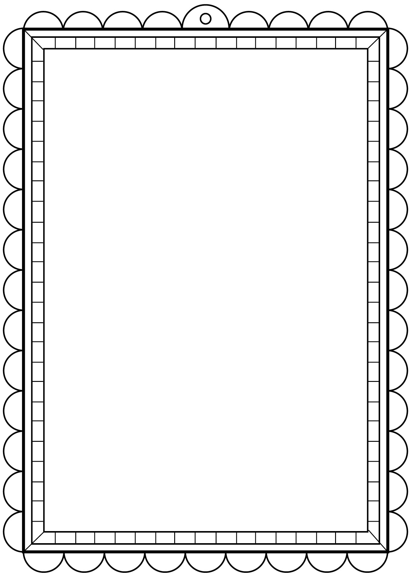 Printable Coloring Pages for Family Photo Frames