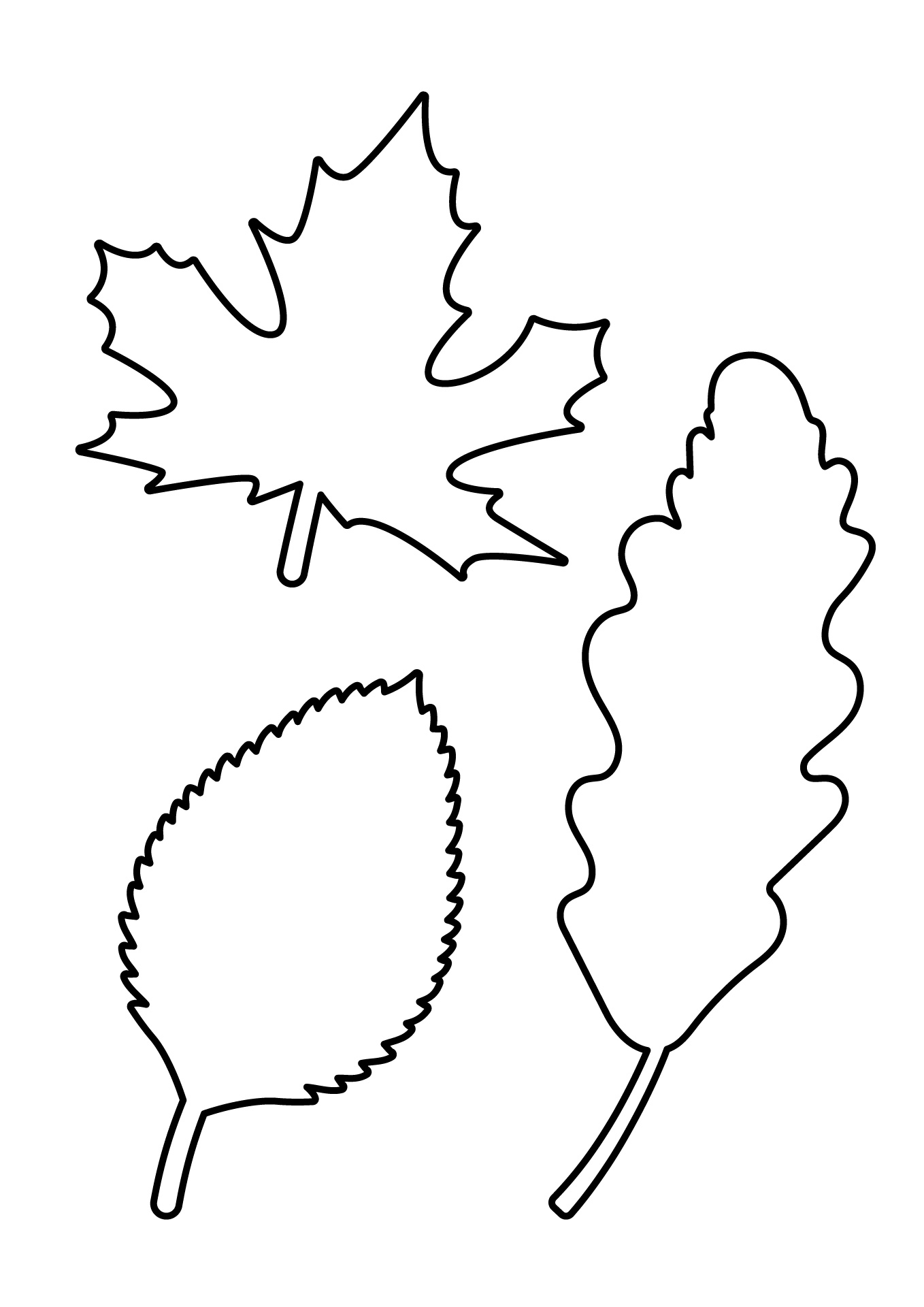 Printable Fall Leaves Cutouts Printable Fall Leaves Cutouts