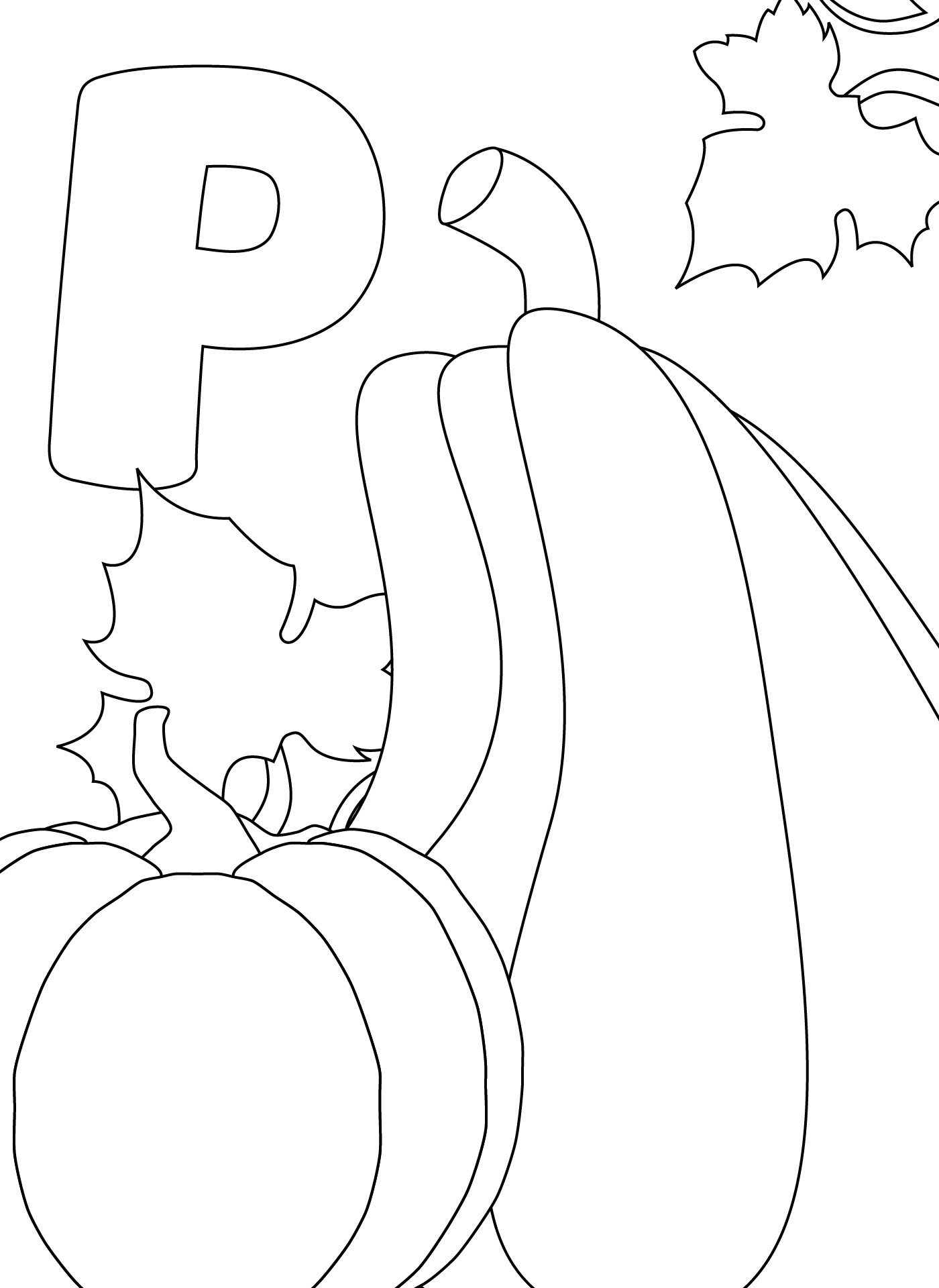 Printable Fall Pumpkin Coloring Sheets