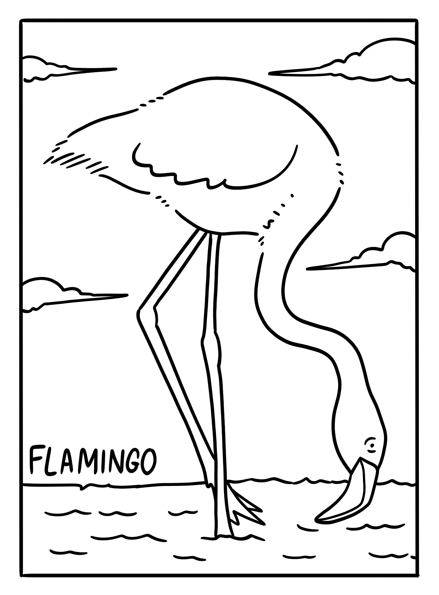 Printable Flamingo Coloring Activities Printable Flamingo Coloring Activities