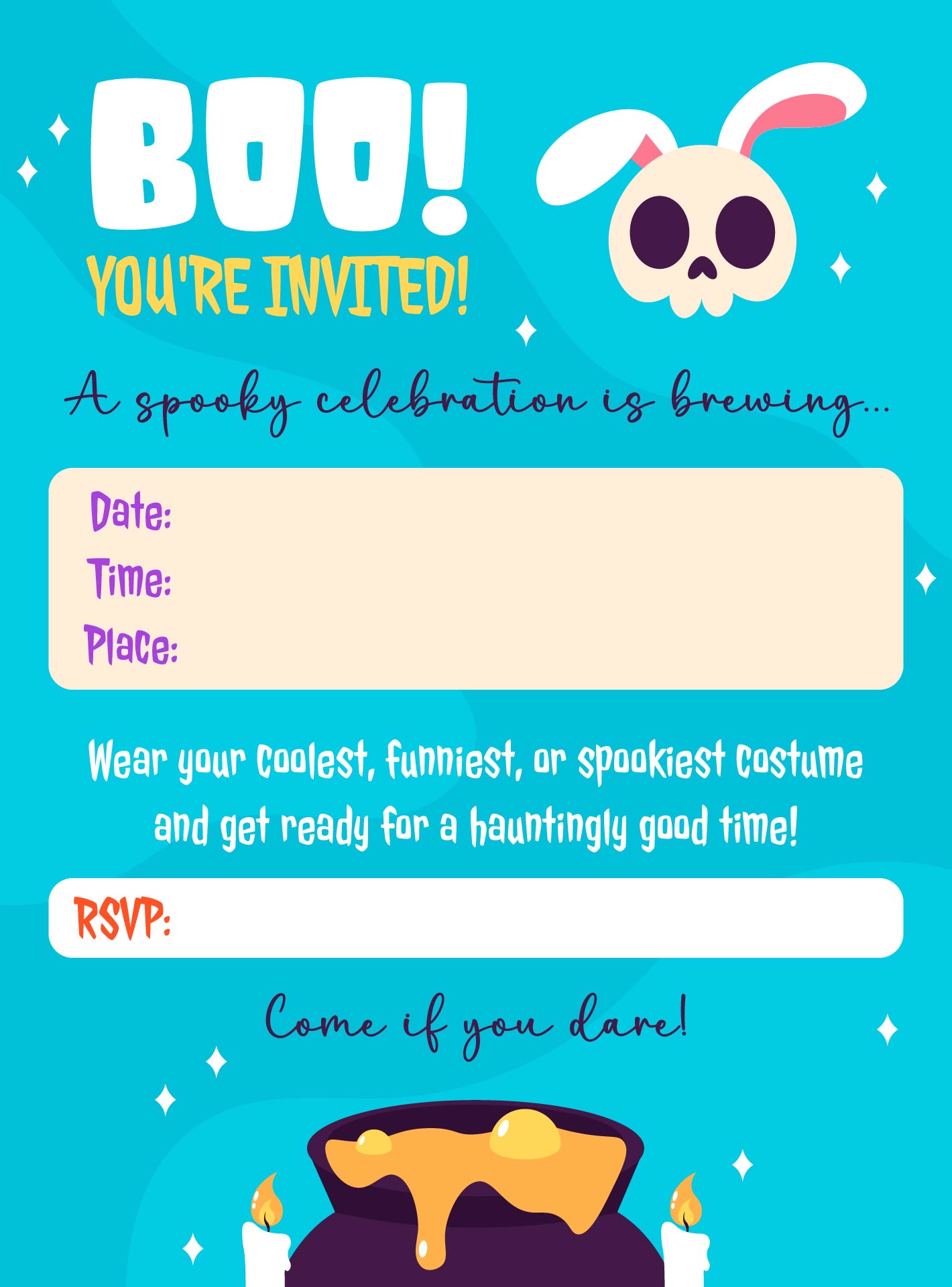 Printable Halloween Party Invitations Printable Halloween Party Invitations