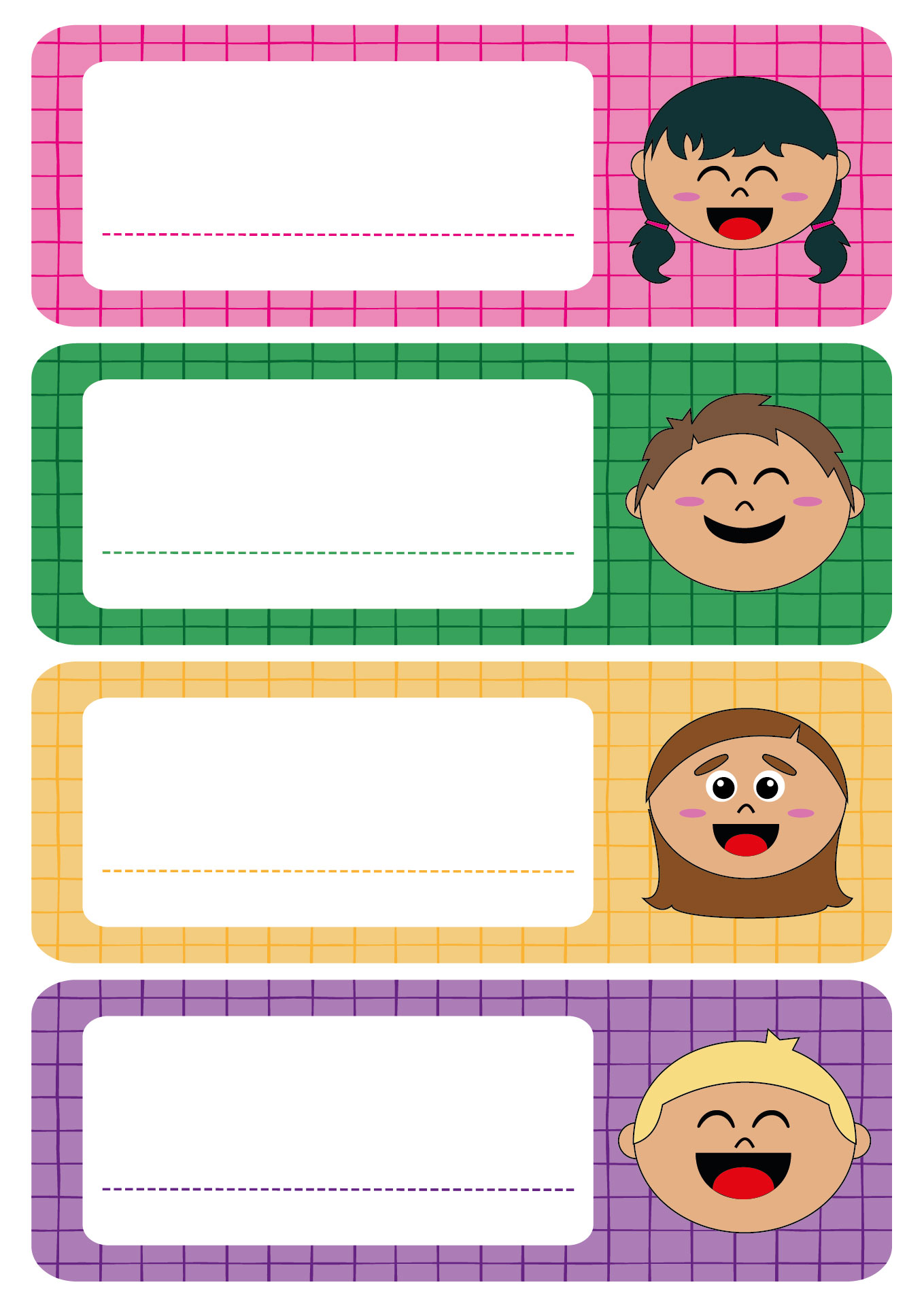 Printable Name Tags for Preschool Classroom