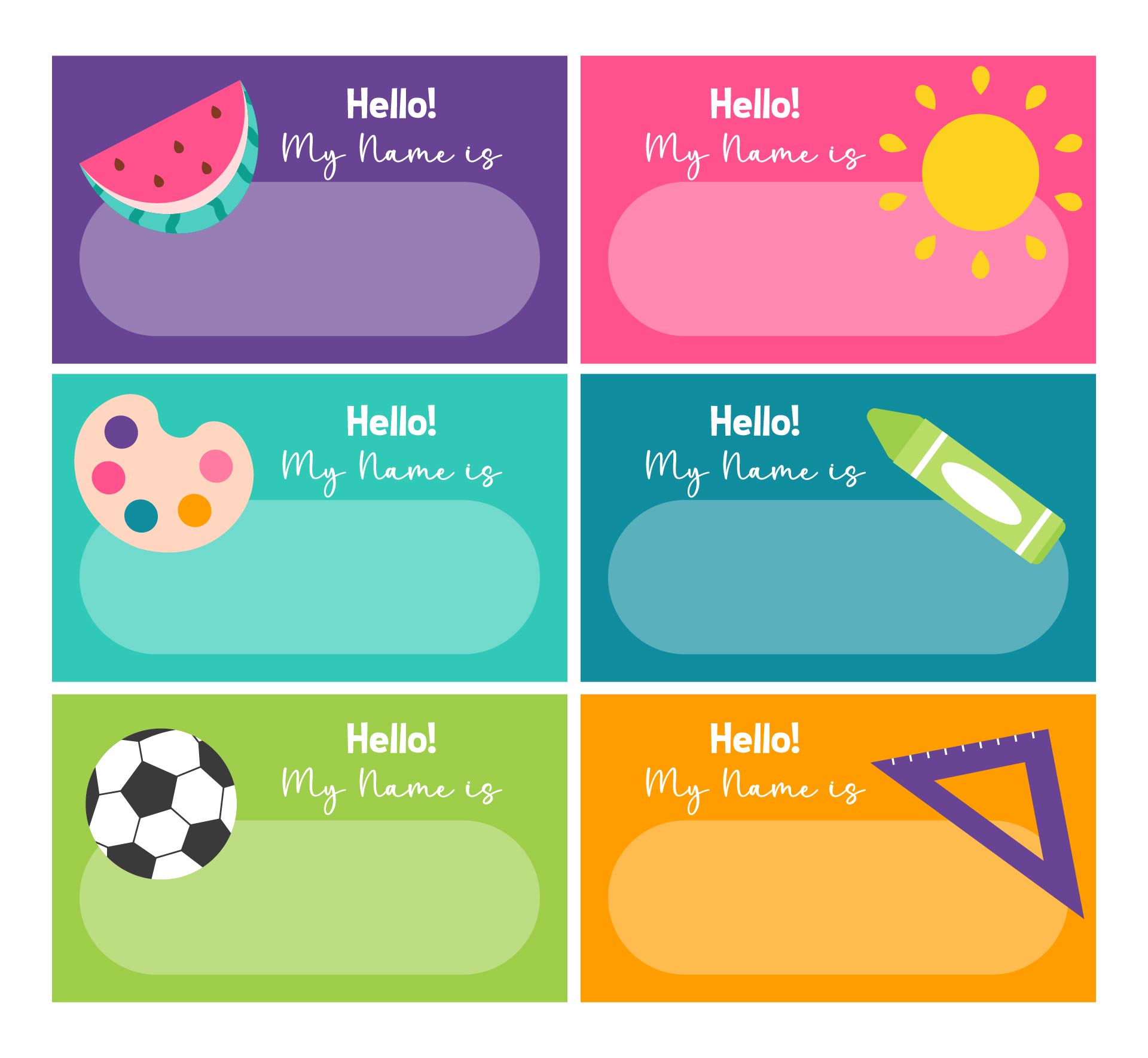 Printable Name Tags for School Desks Printable Name Tags for School Desks