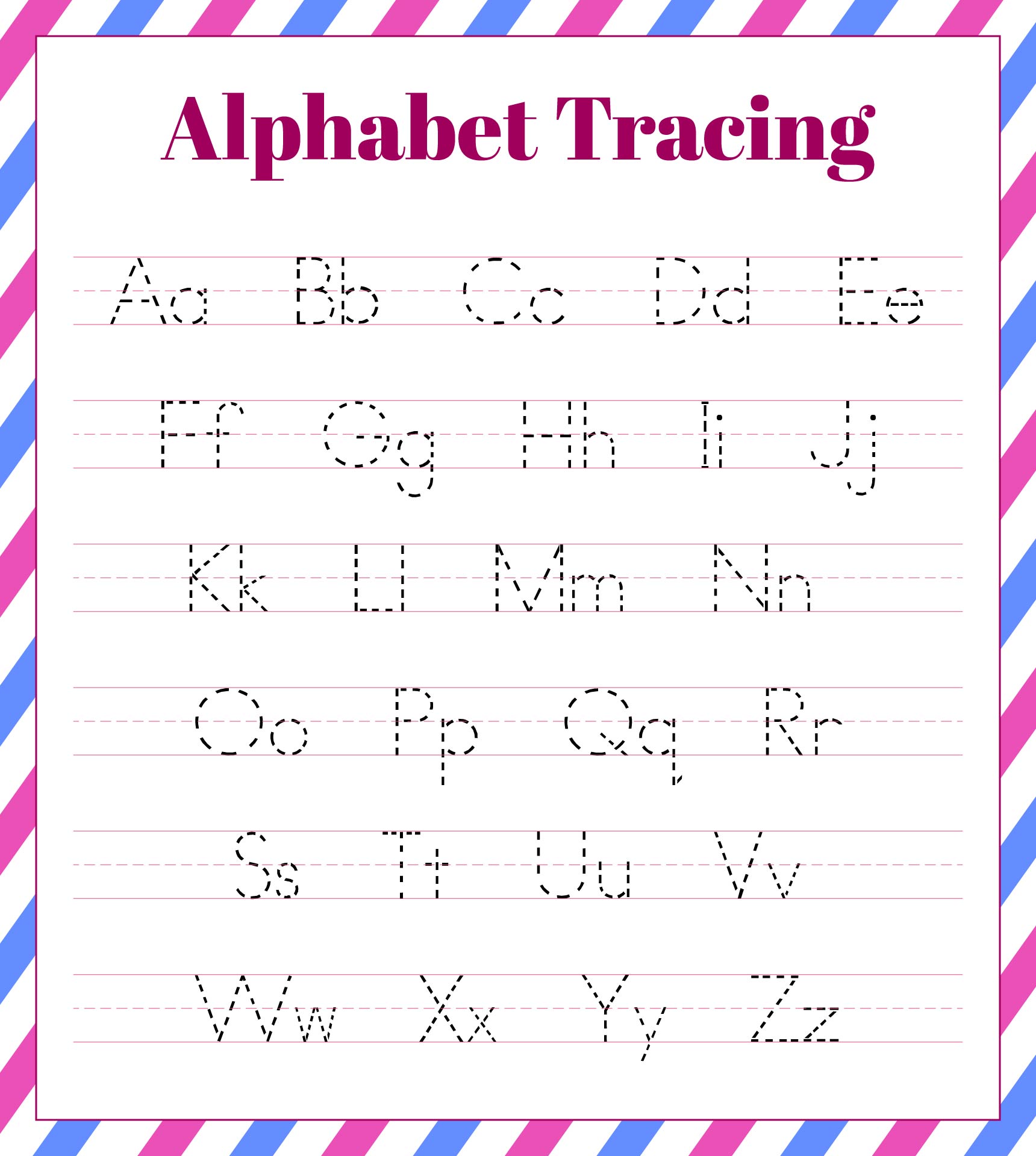 Printable Preschool Alphabet Worksheets