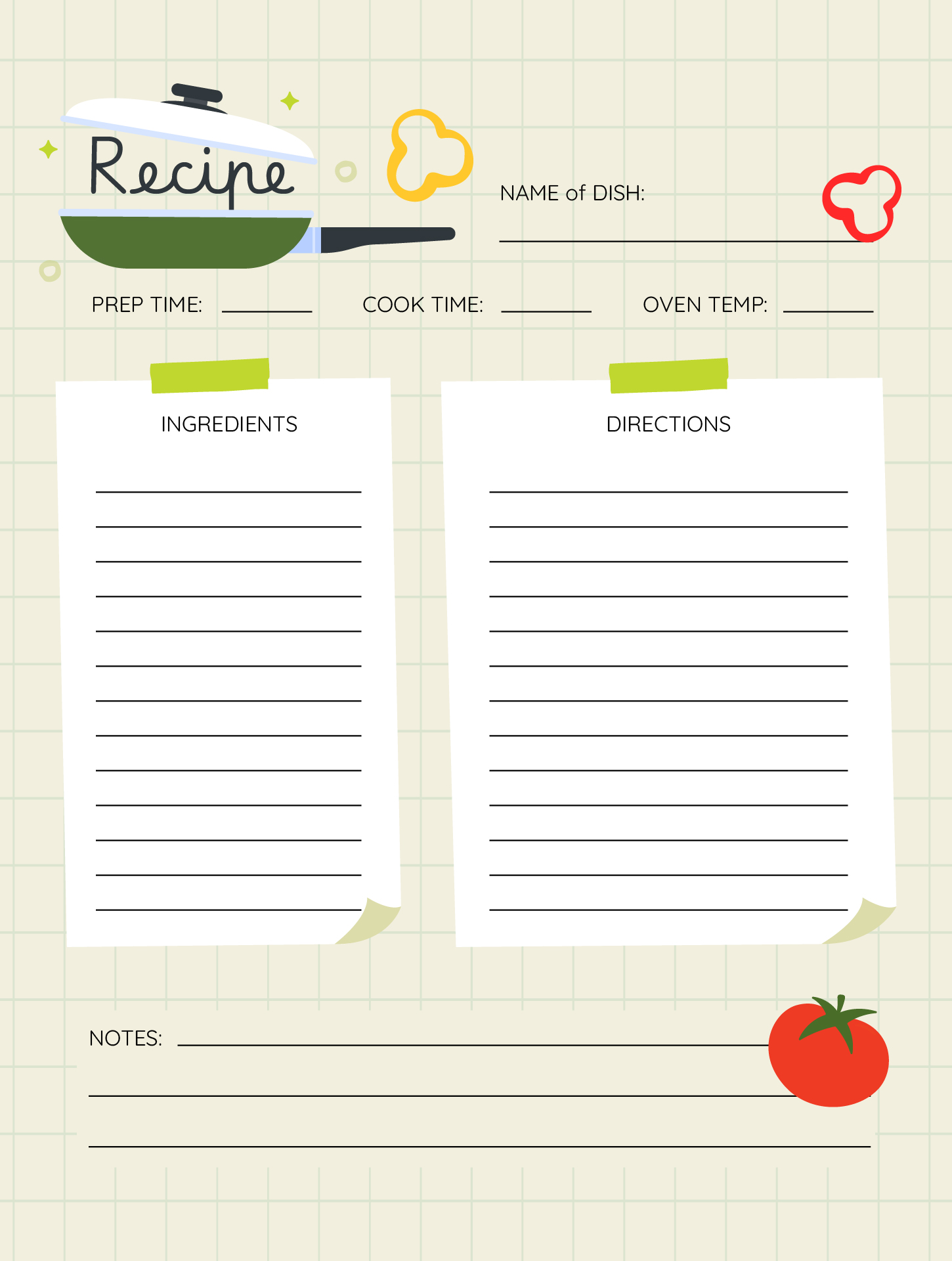 Printable Recipe Sheets Blank Printable Recipe Sheets Blank